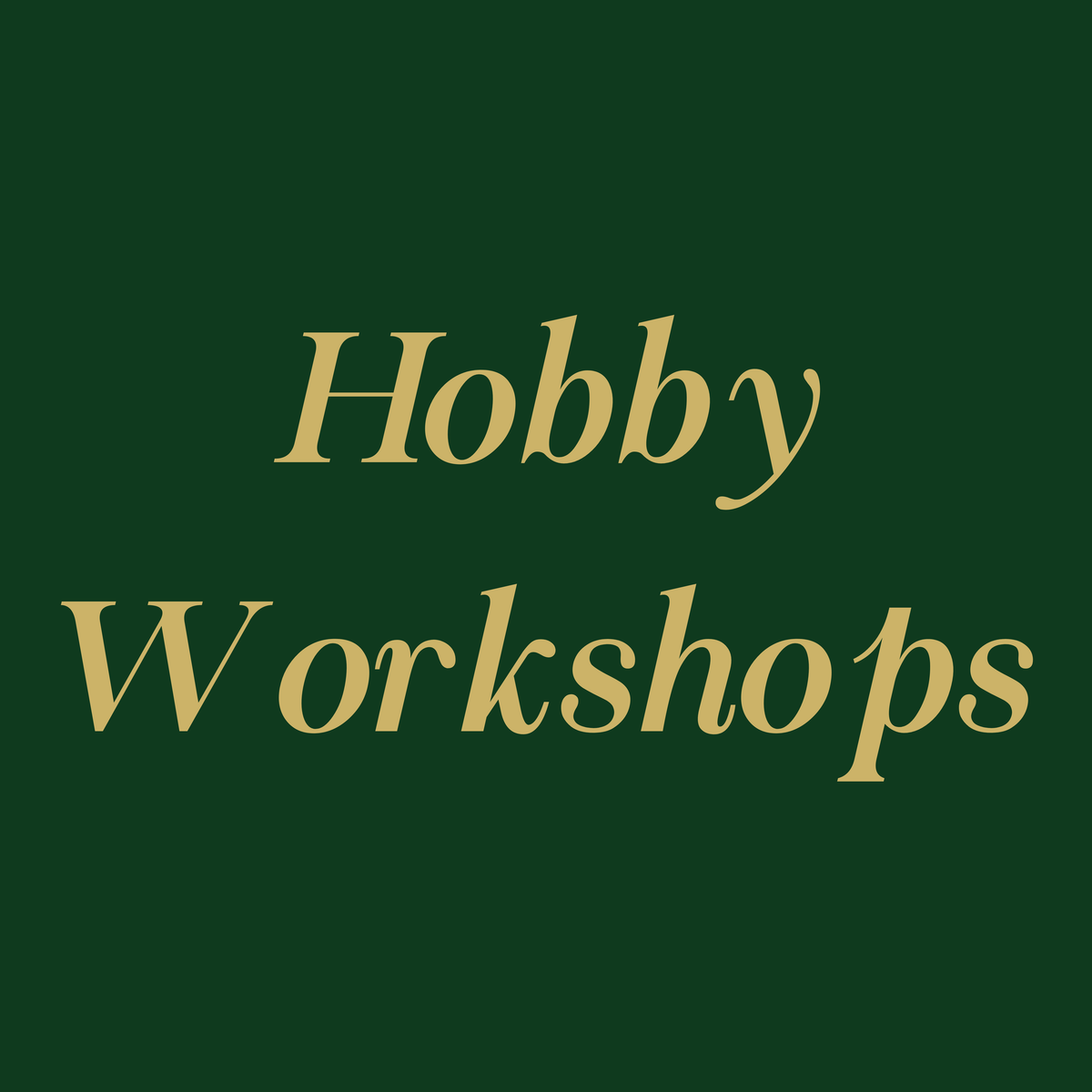 Hobby Workshops