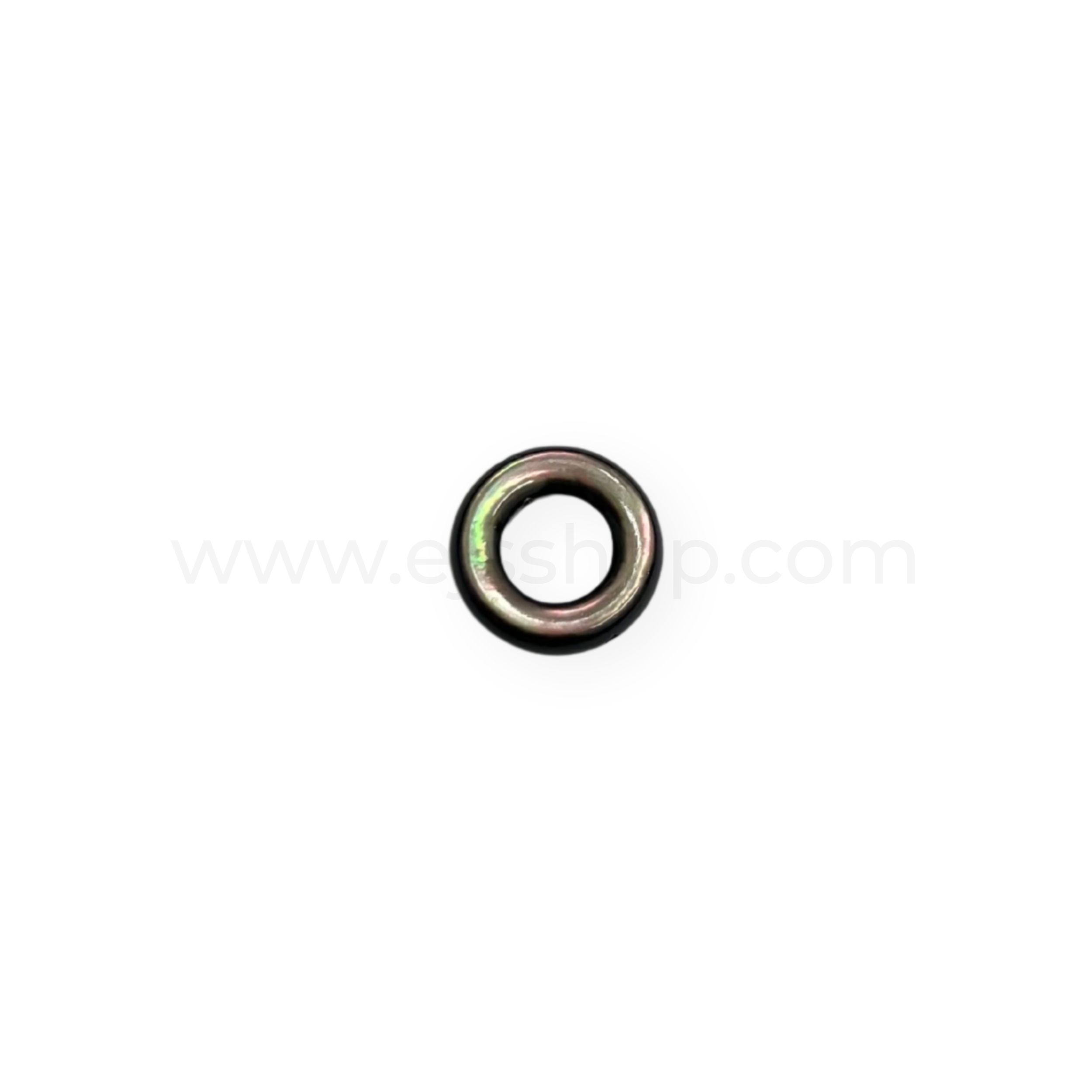 Puff Ring Black Shell 10mm with Hole