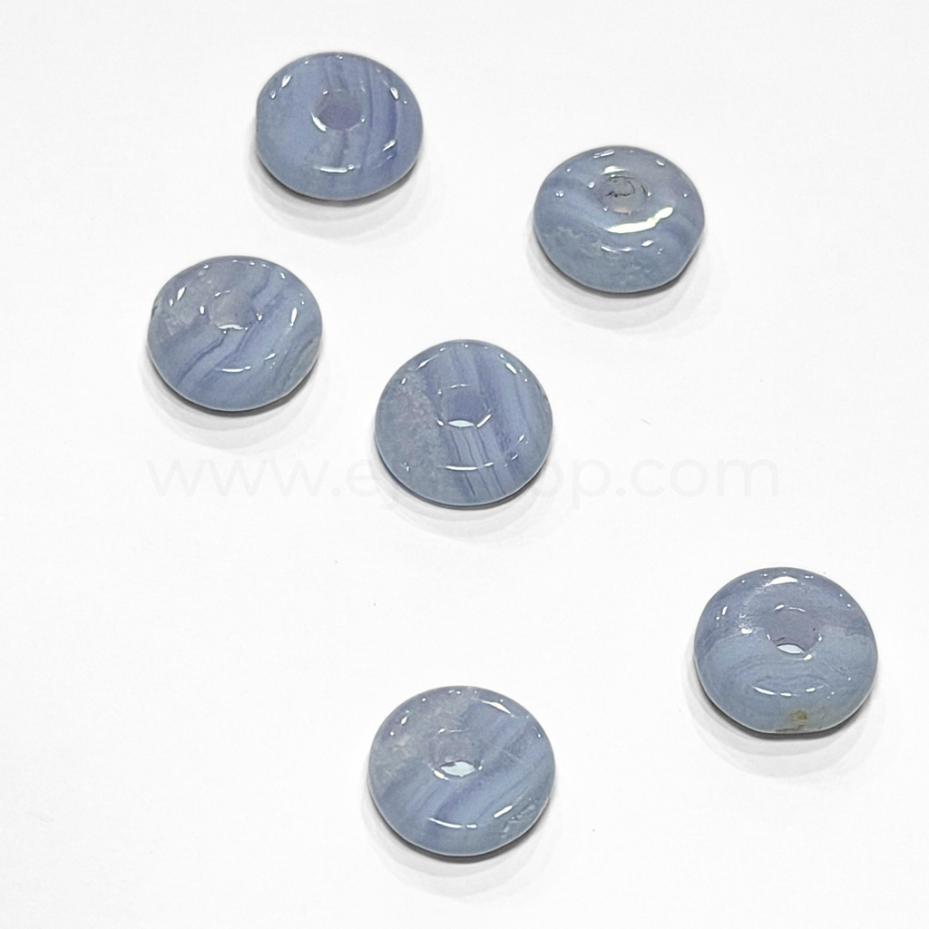 Disc Blue Lace Agate 12mm