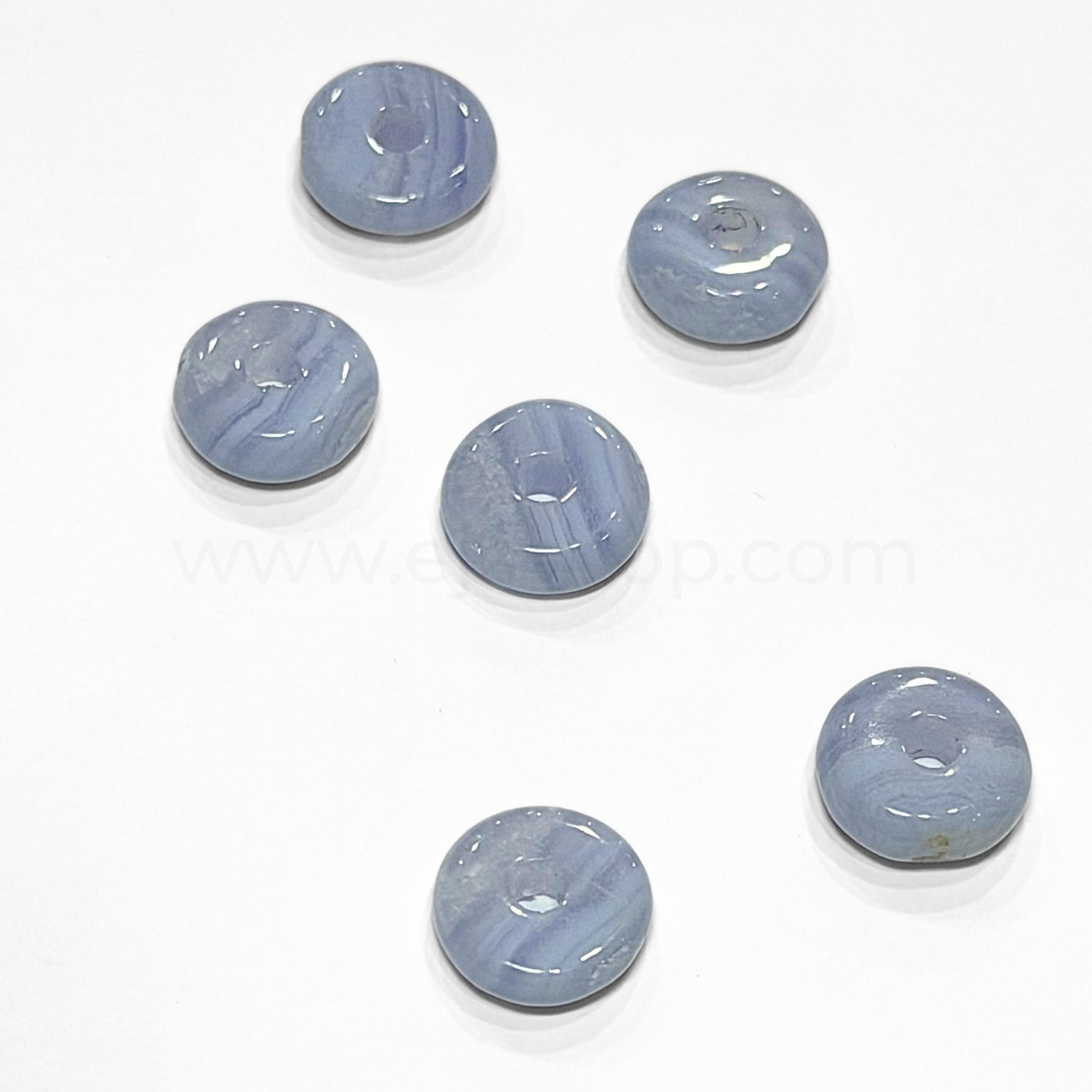 Disc Blue Lace Agate 12mm