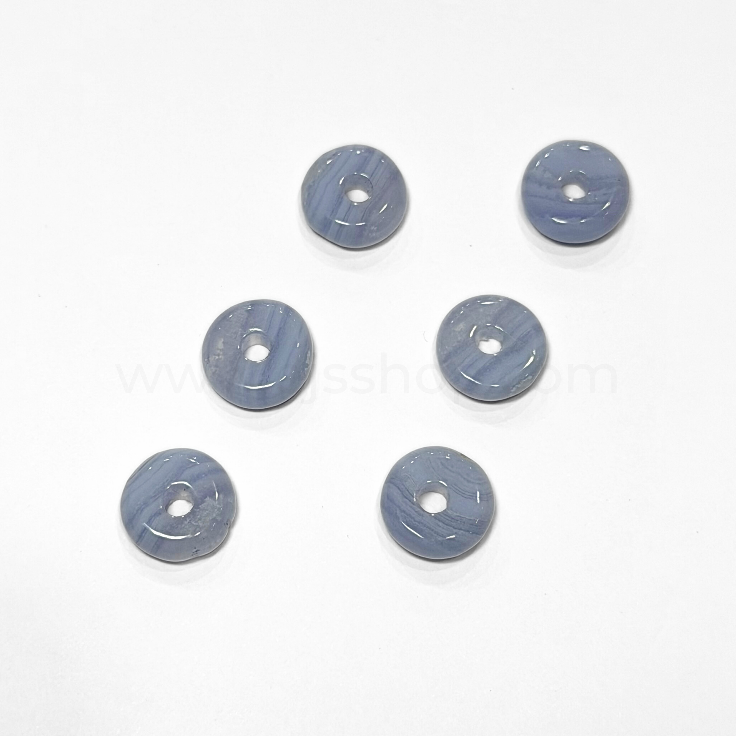 Disc Blue Lace Agate 12mm