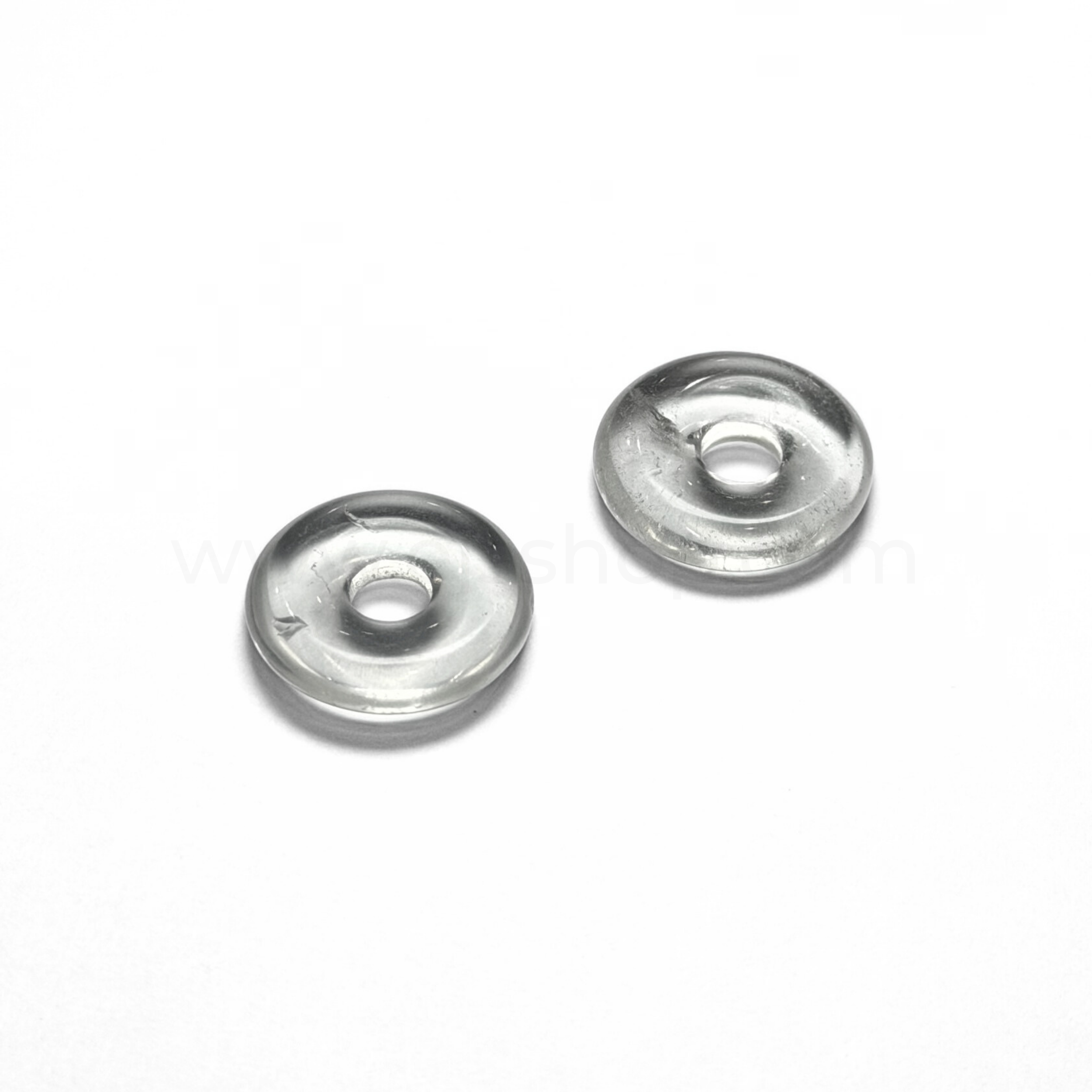 Disc Clear Quartz 15mm
