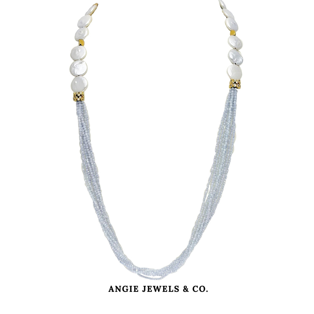 Peazel Button Shell Pearl Necklace