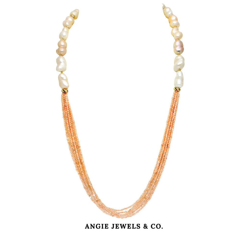 Peazel Pastel Peanut Freshwater Pearl Necklace