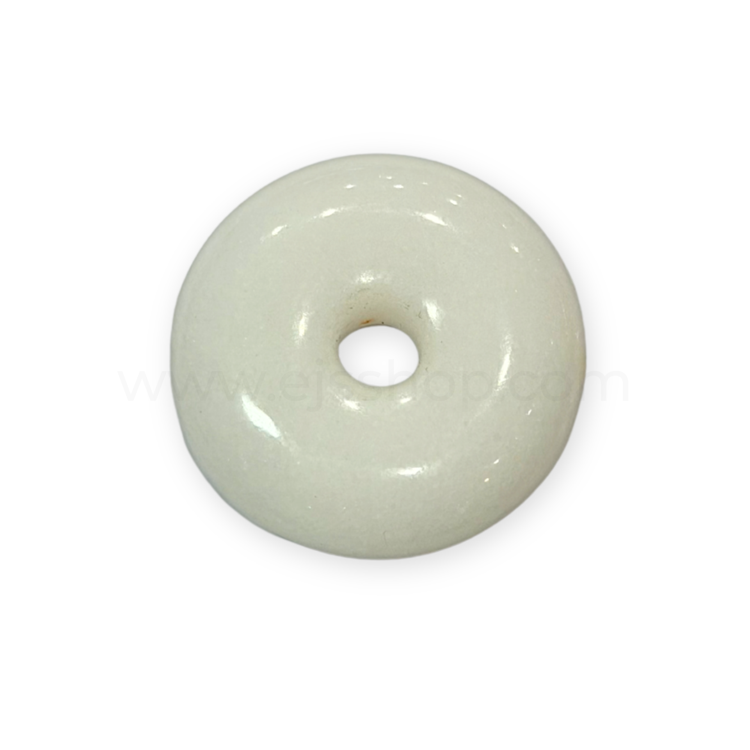 Disc White Jade 25mm