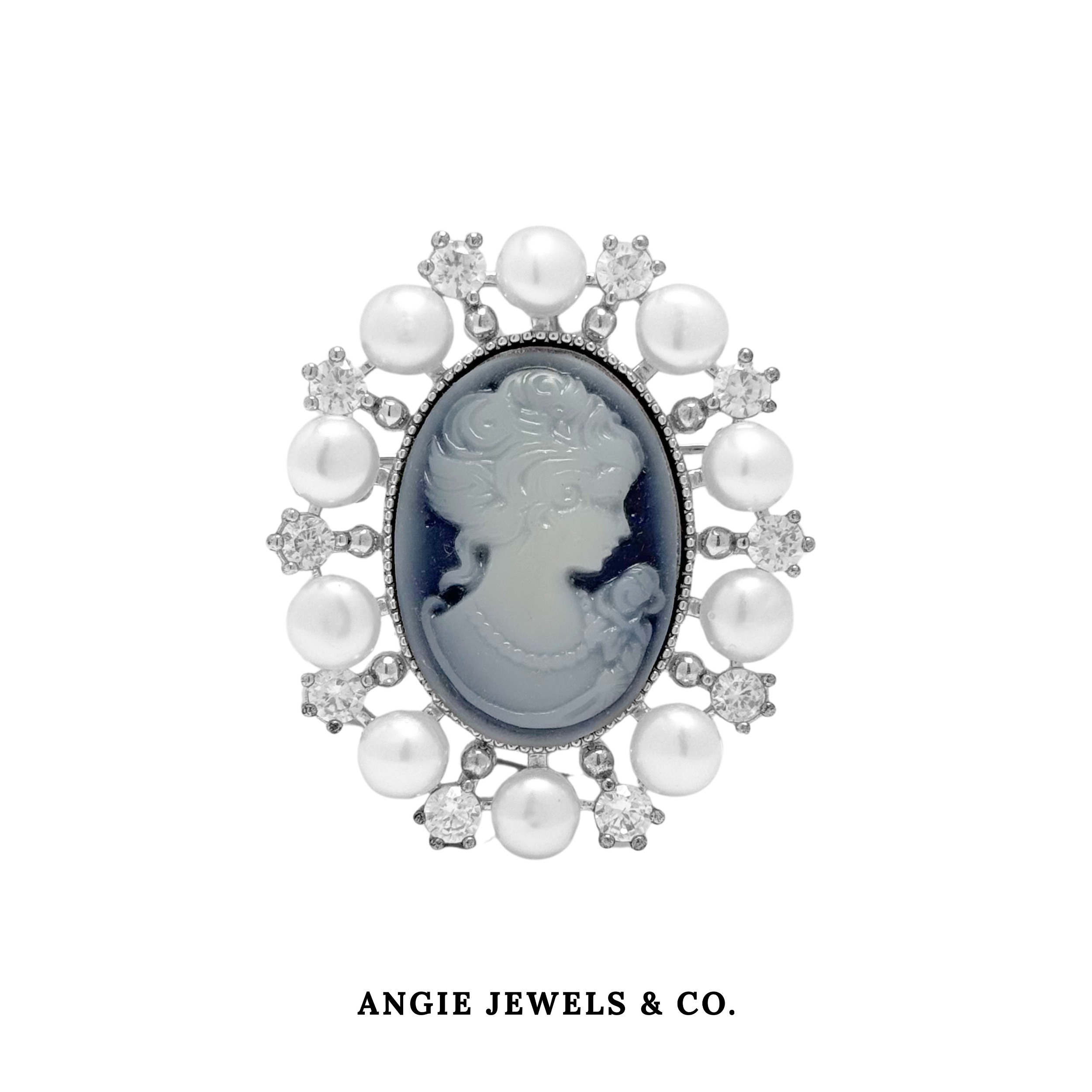 Celeste Cameo Brooch