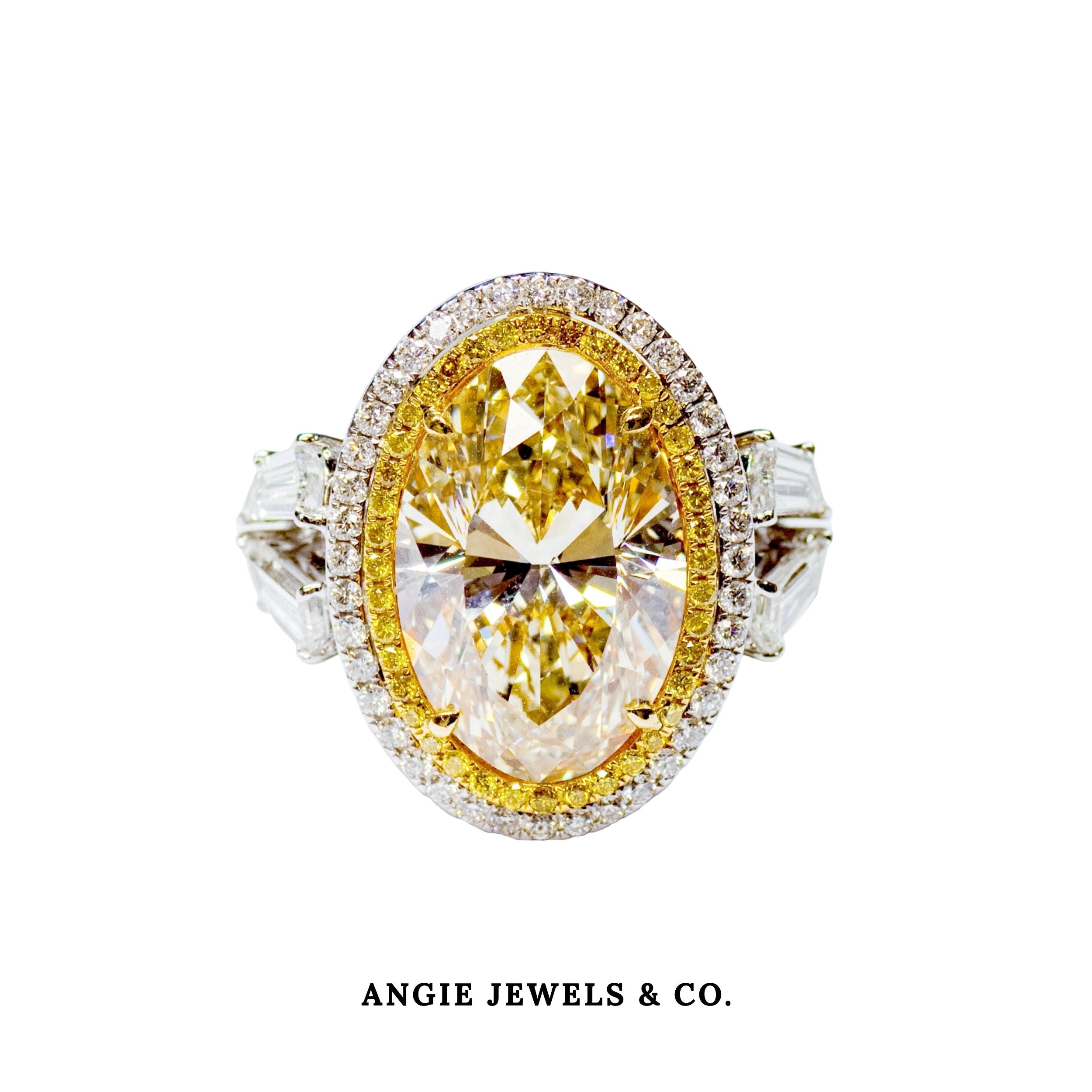 Radiant Yellow Diamond Ring