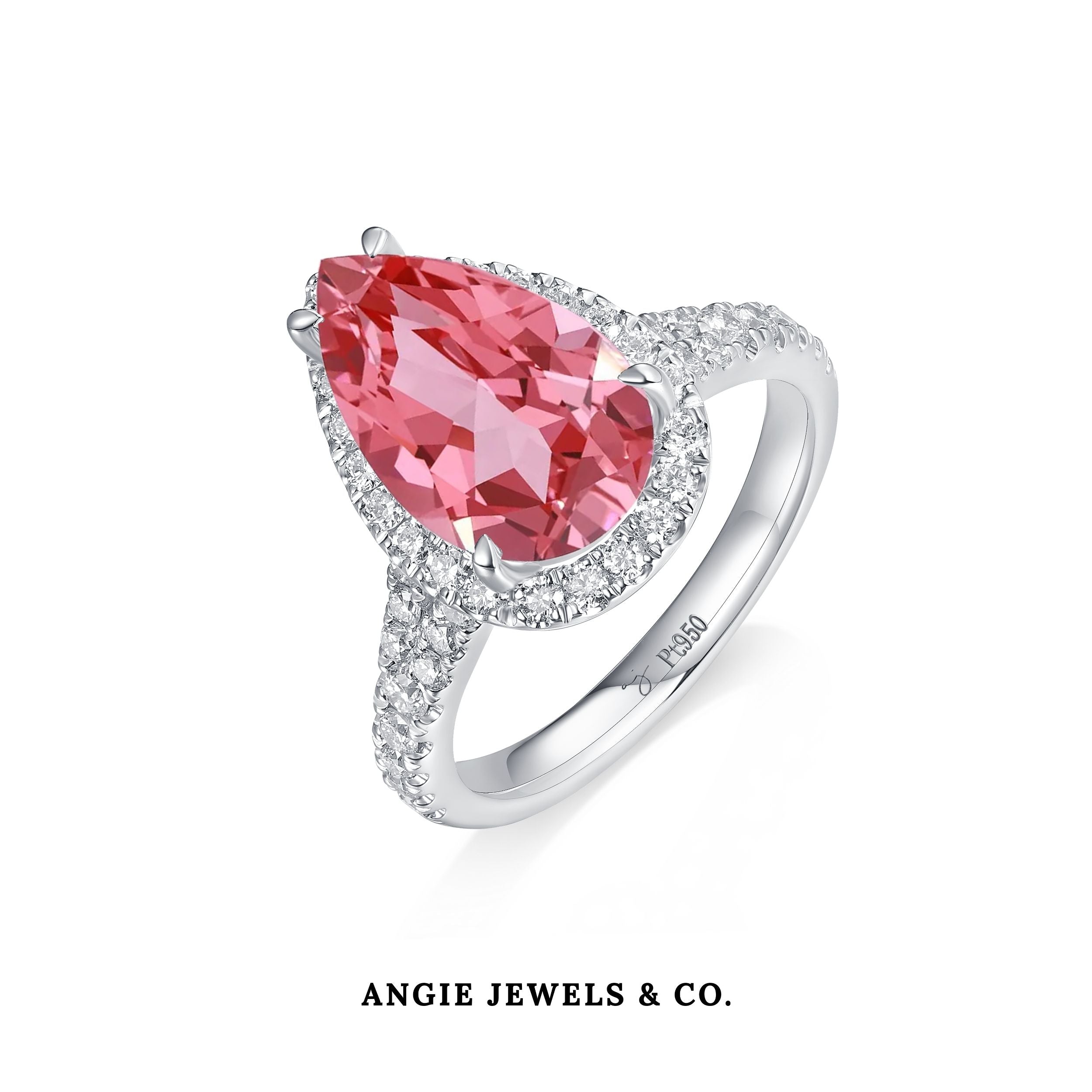 Halo Paparascha Pavé Ring