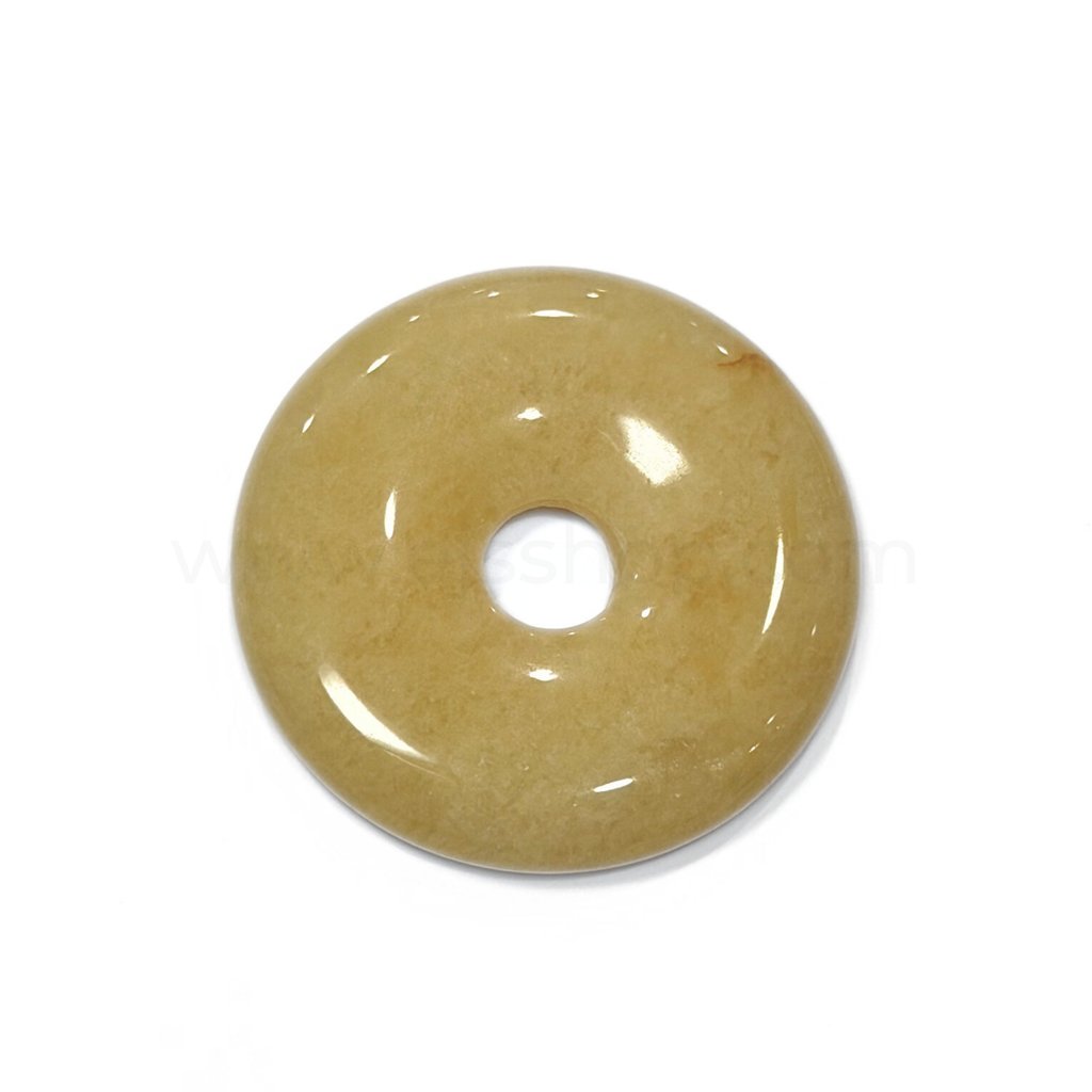Disc Yellow Quartz 30mm