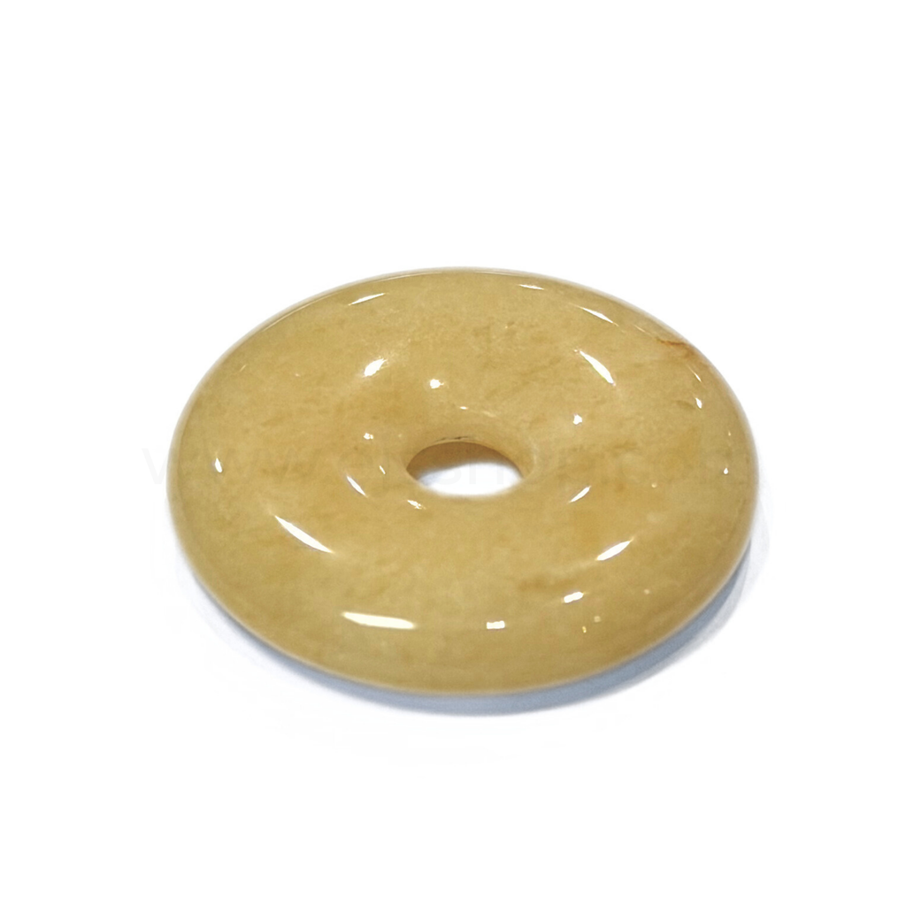 Disc Yellow Quartz 30mm