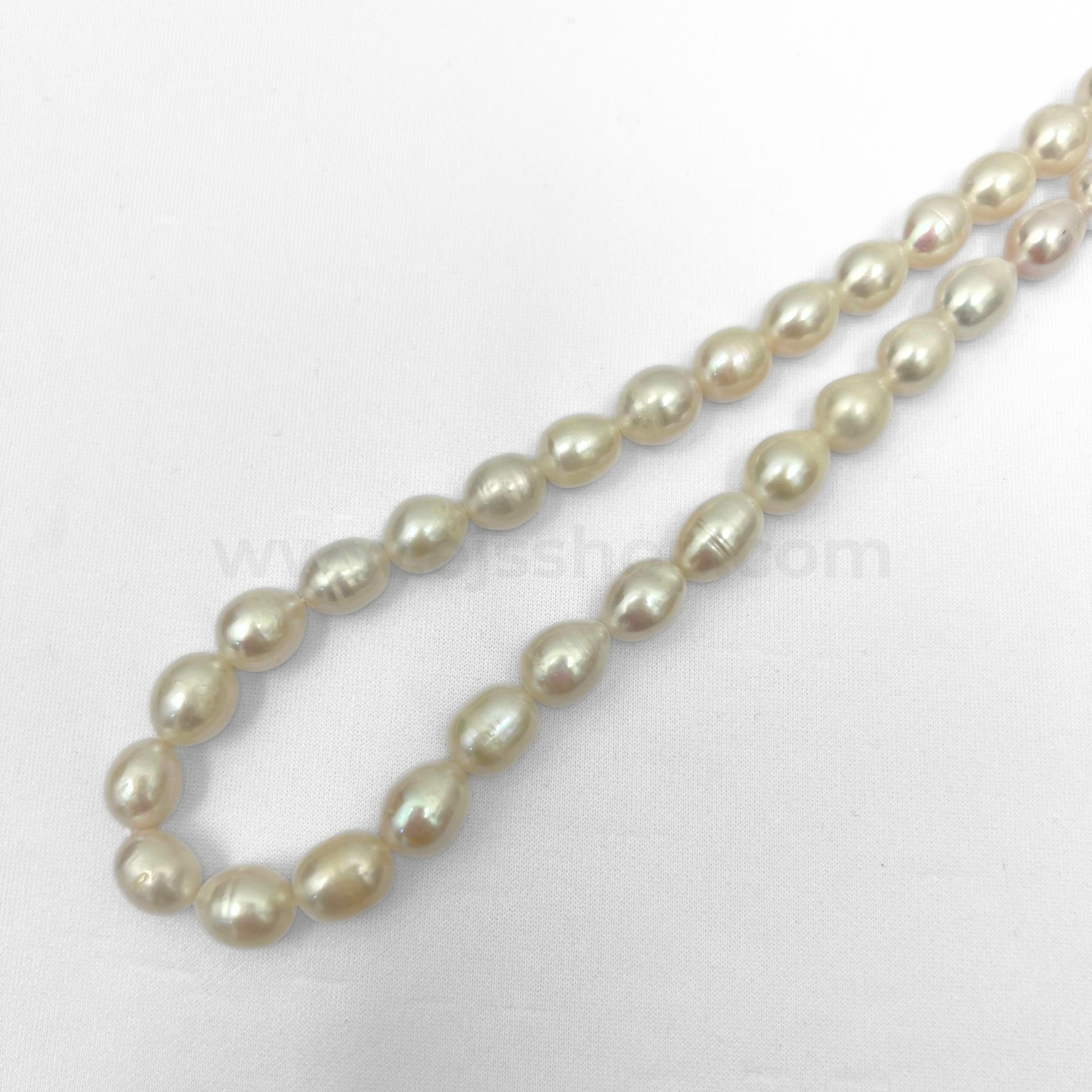 Rice White 10mm - 11mm Grade A Freshwater Pearl