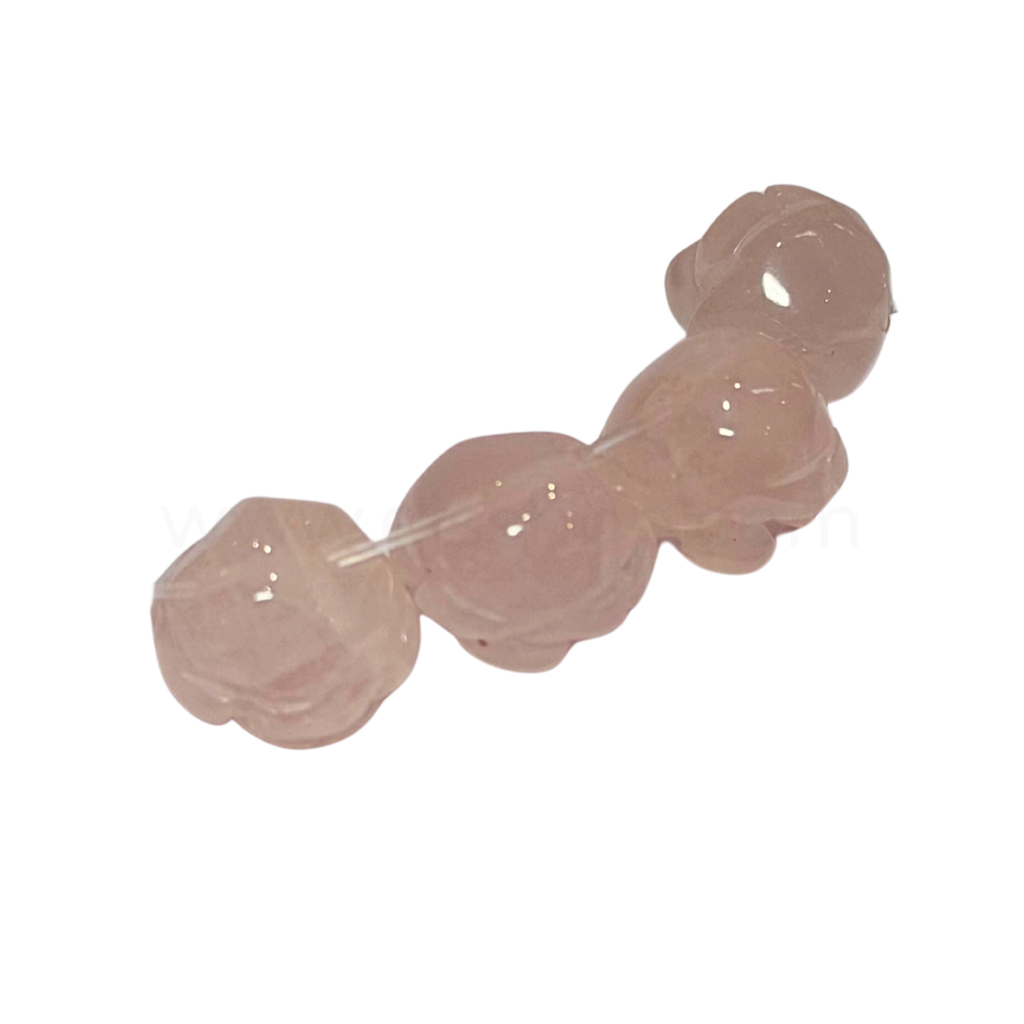 3D Rose Rose Quartz