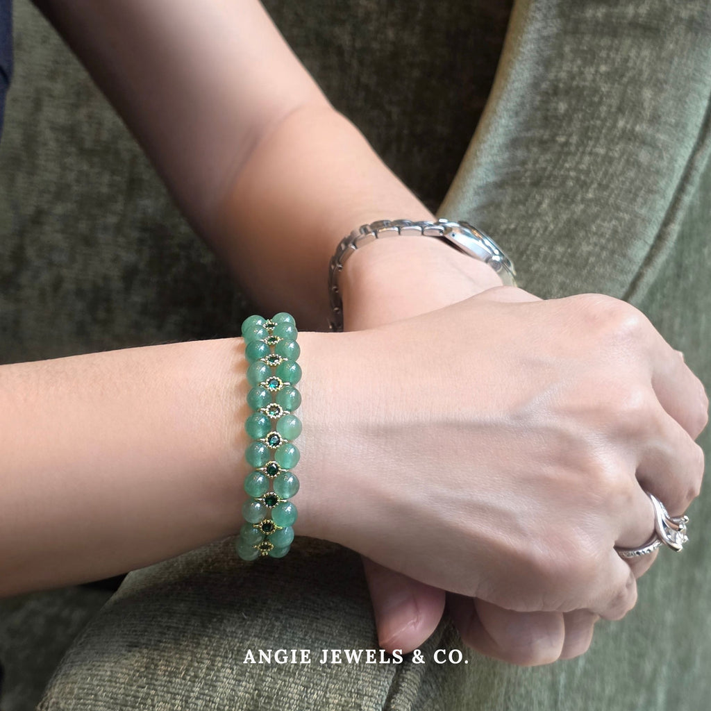 Green Aventurine Crossly Bracelet