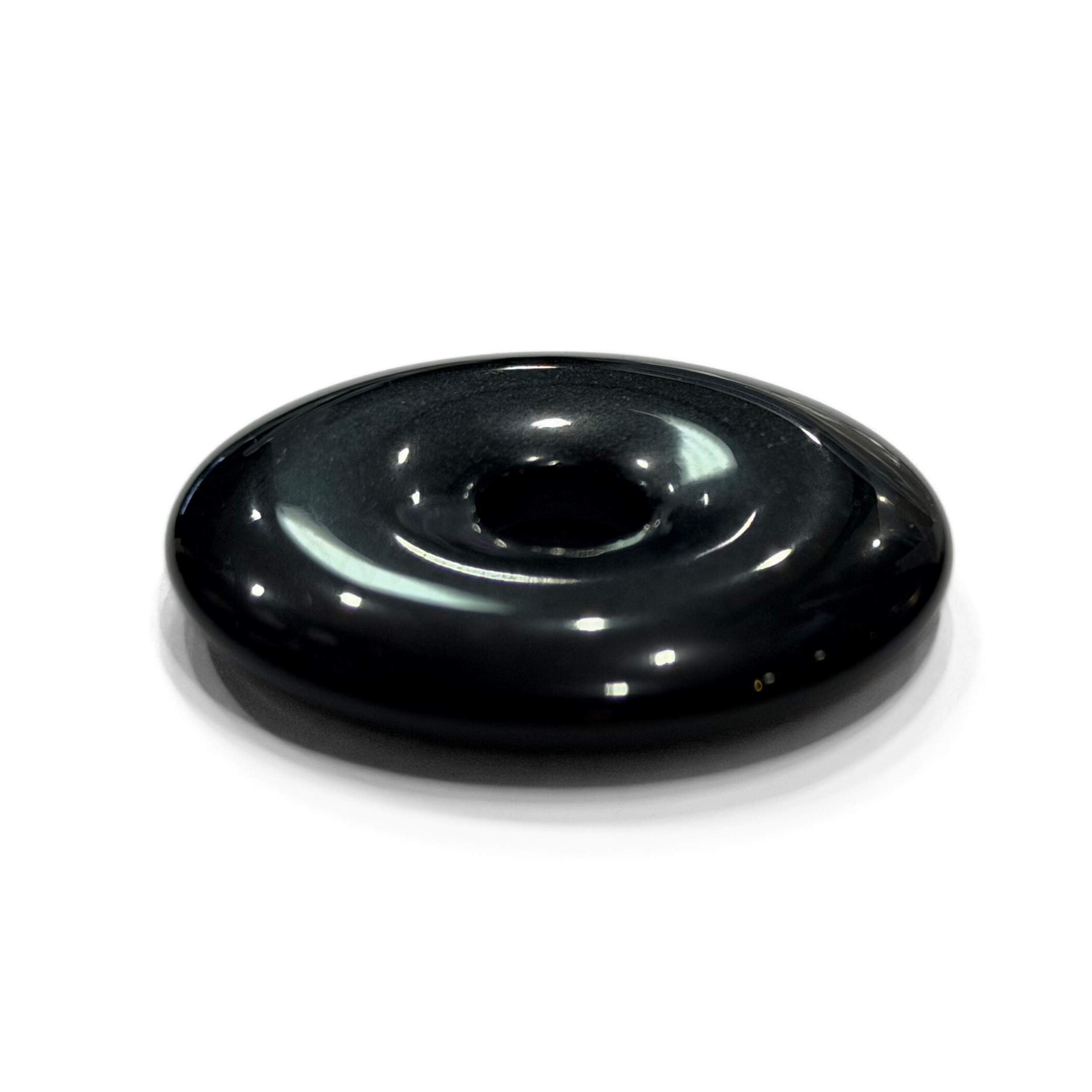 Disc Black Agate 40mm