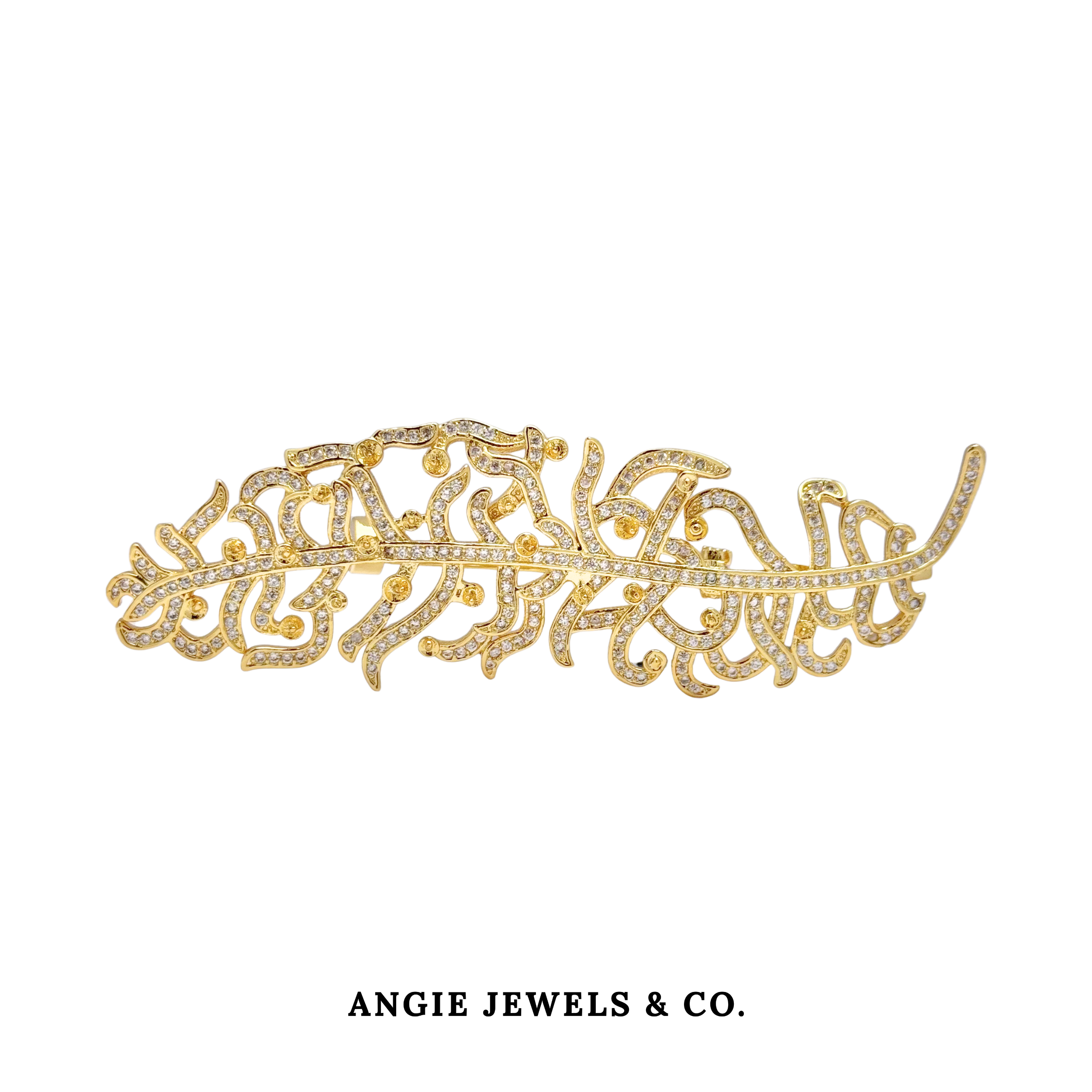 Golden Laurel Brooch
