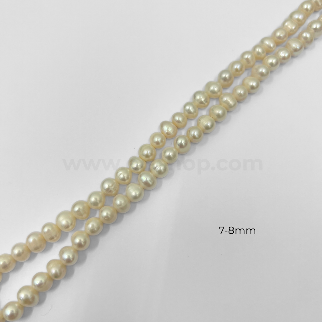 White Round Freshwater Pearl