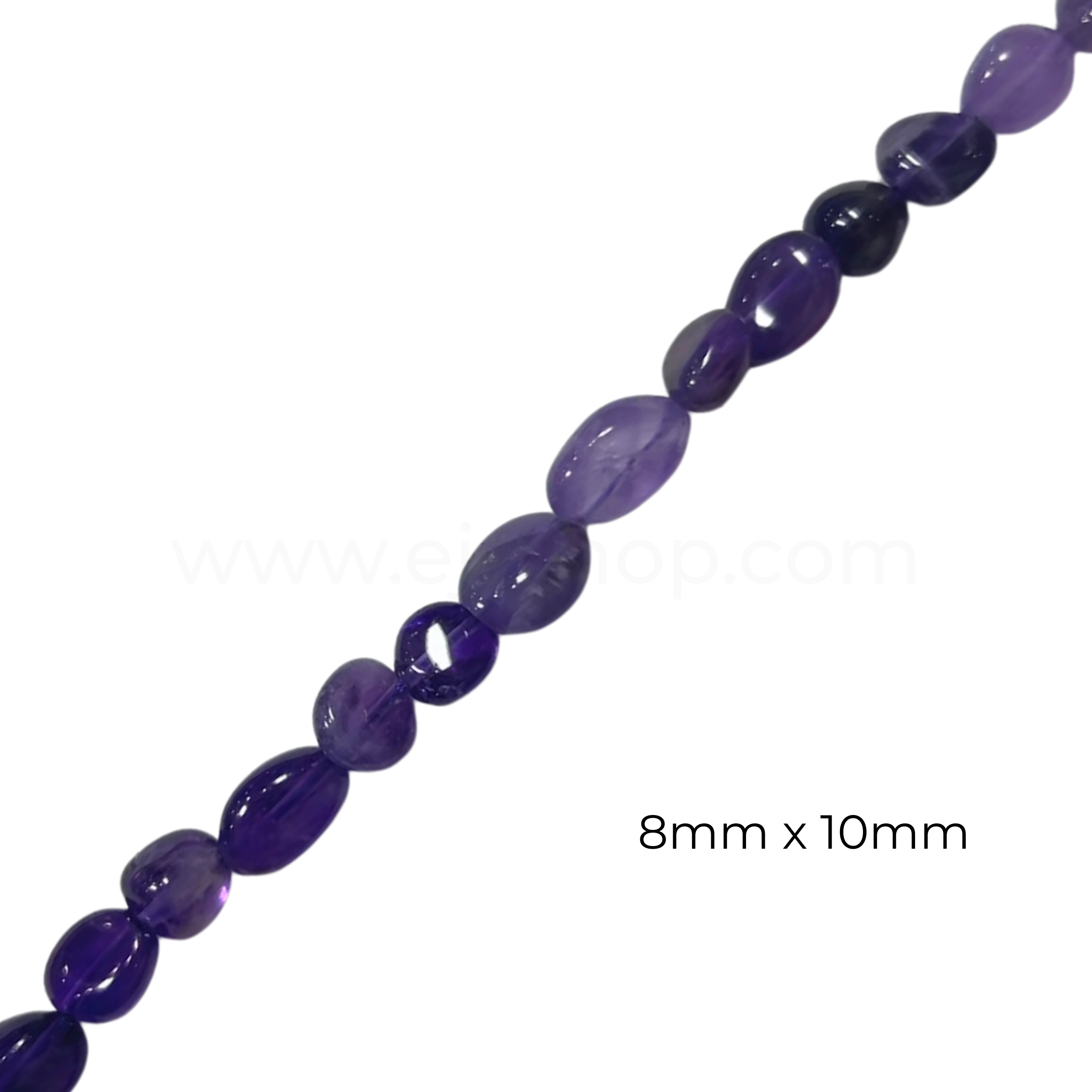 Pebble Amethyst 8x10mm