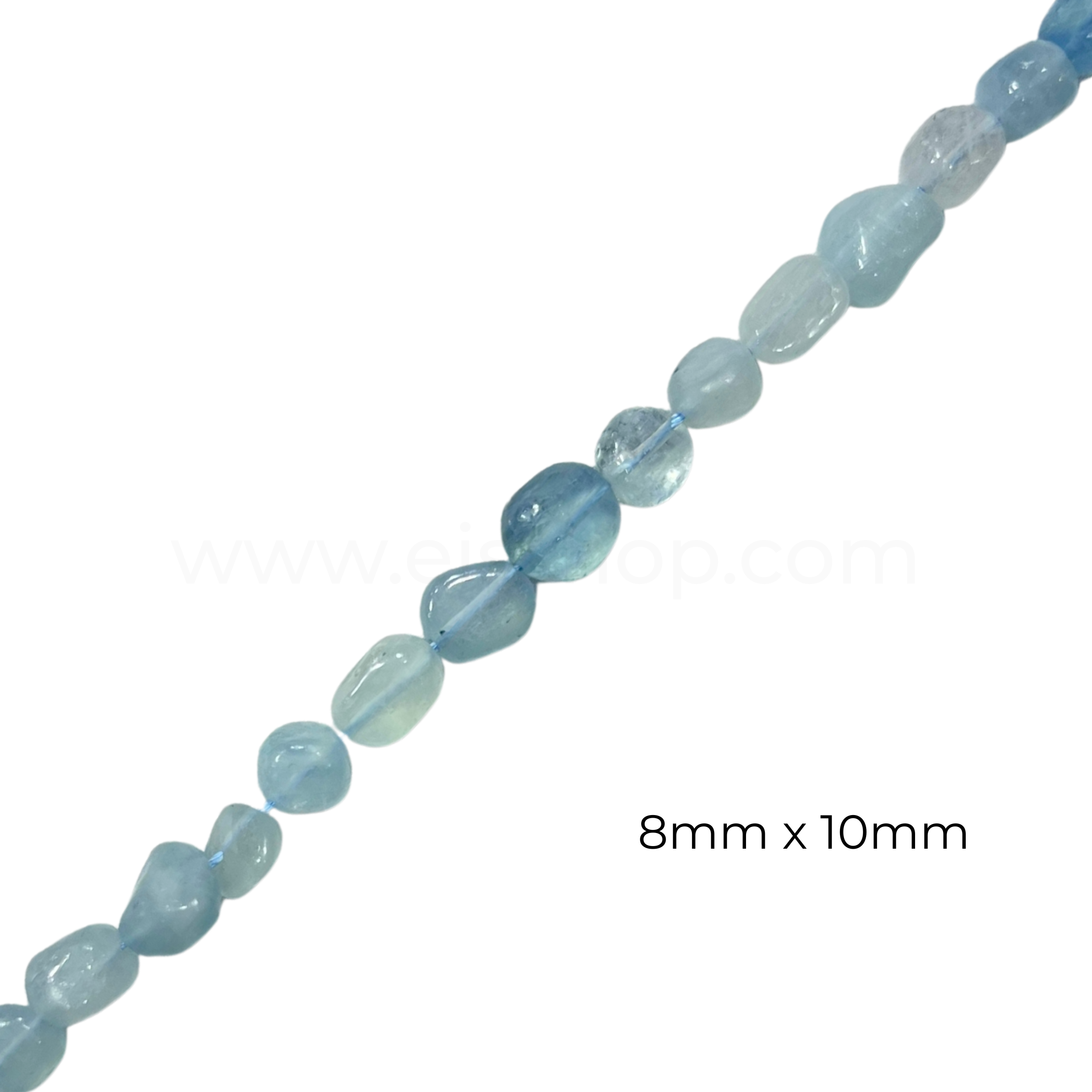 Pebble Aquamarine 8x10mm
