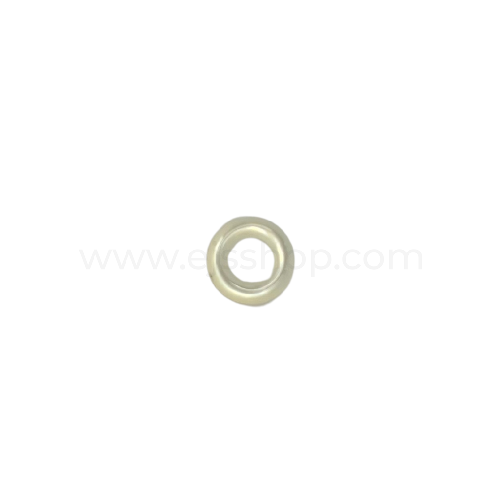 Puff Ring White Shell 8mm with Hole