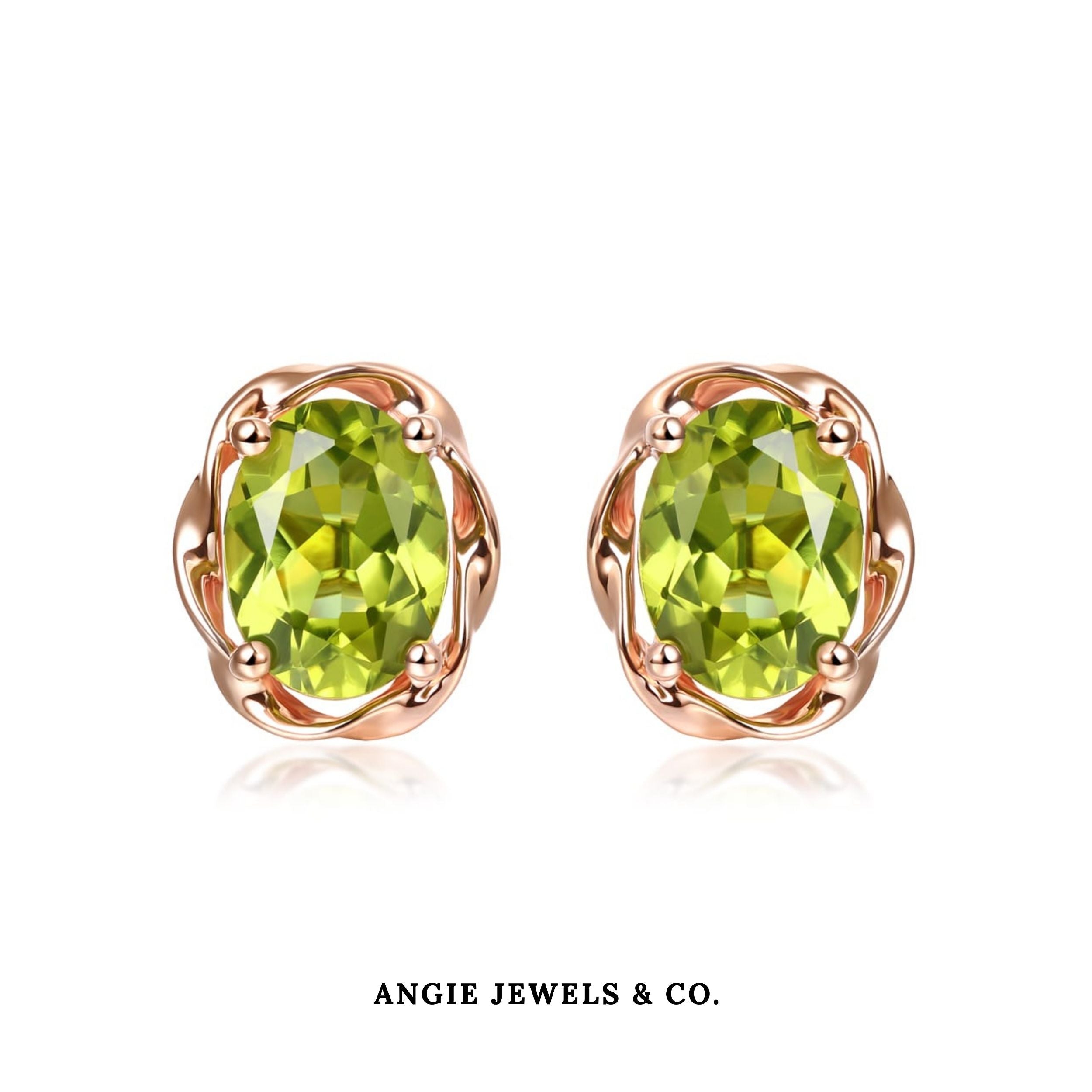 Jardin Rosé Peridot Earrings