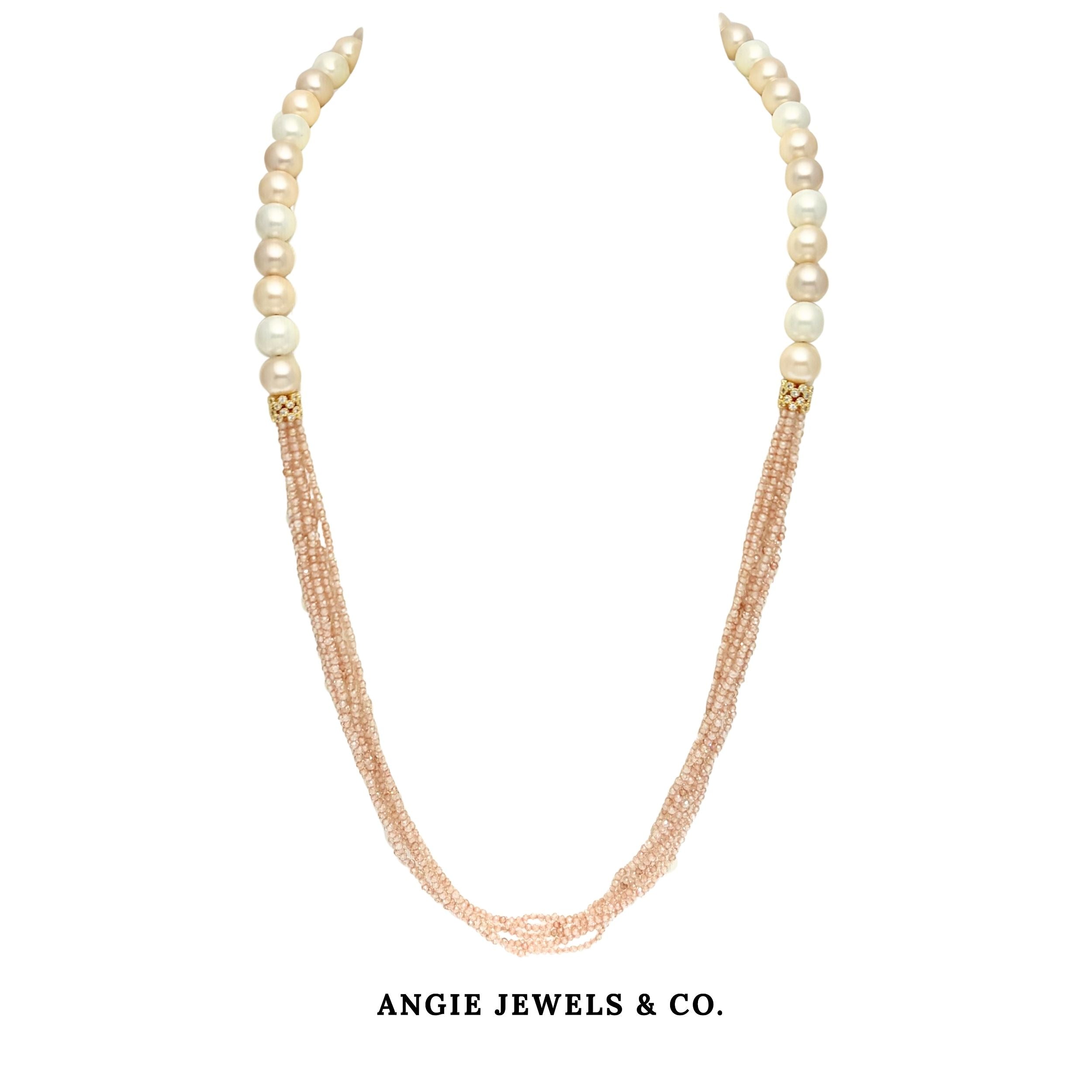 Peazel Pastel Shell Pearl Necklace