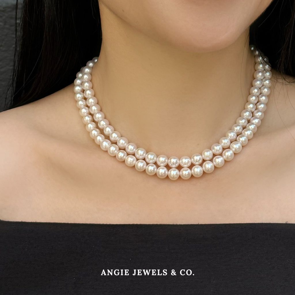 Freshwater Pearl Necklace with Sterling Silver Clasp