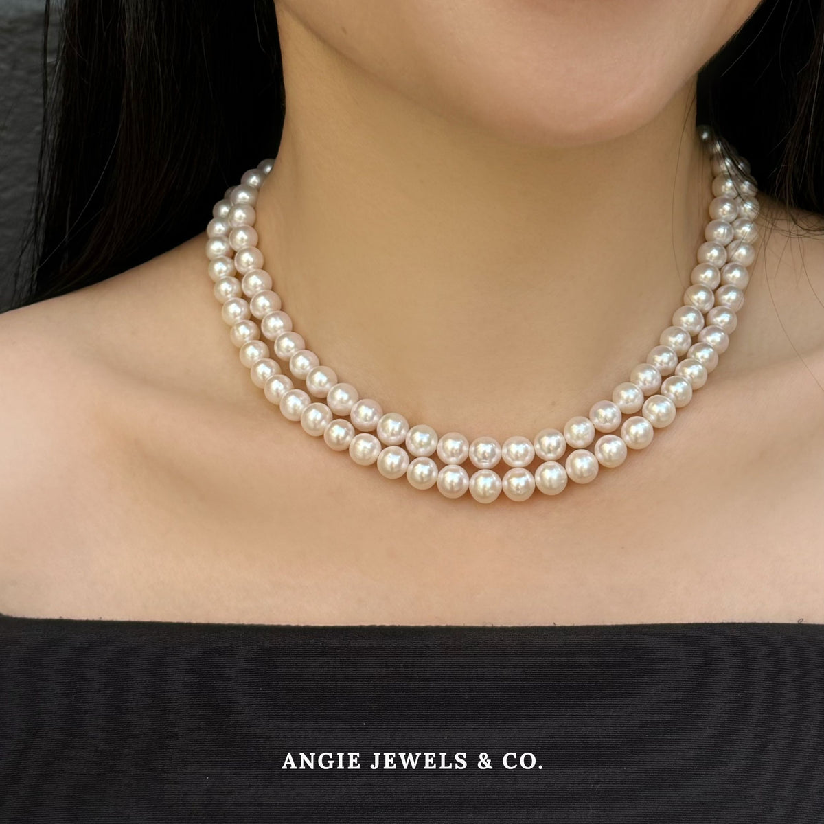 Freshwater Pearl Necklace with Sterling Silver Clasp