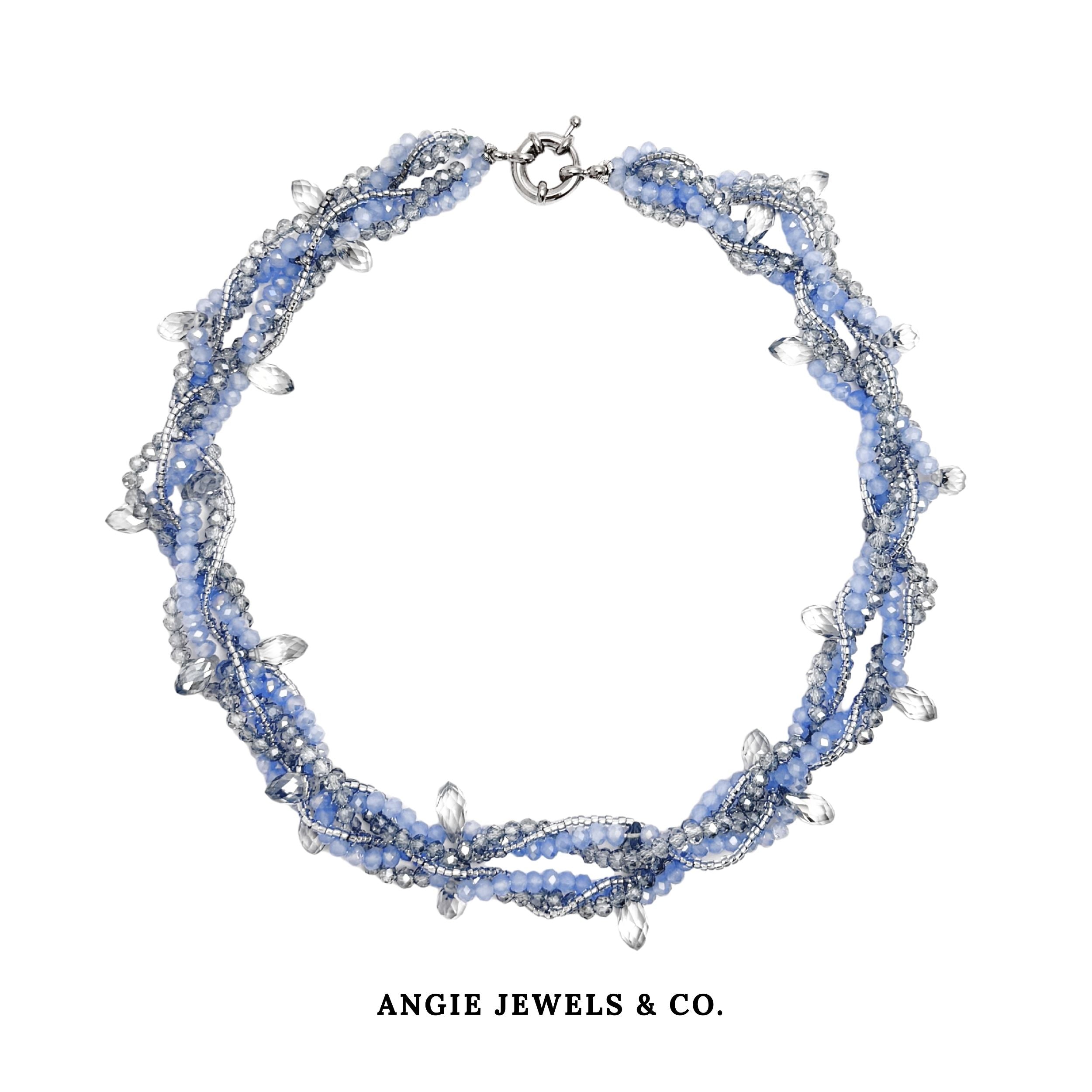 Blue tone Briolette Twist
