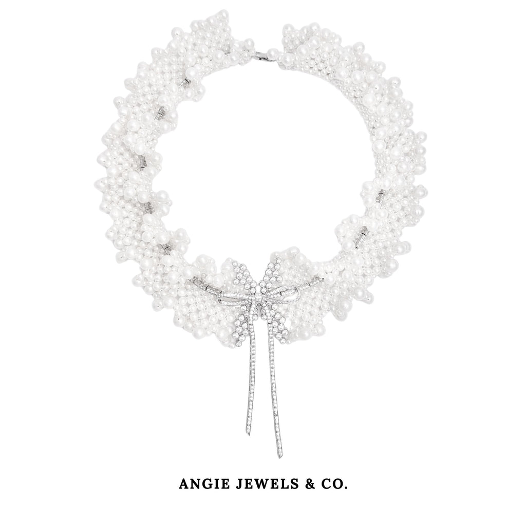 Pearl Necklace in Sterling Silver