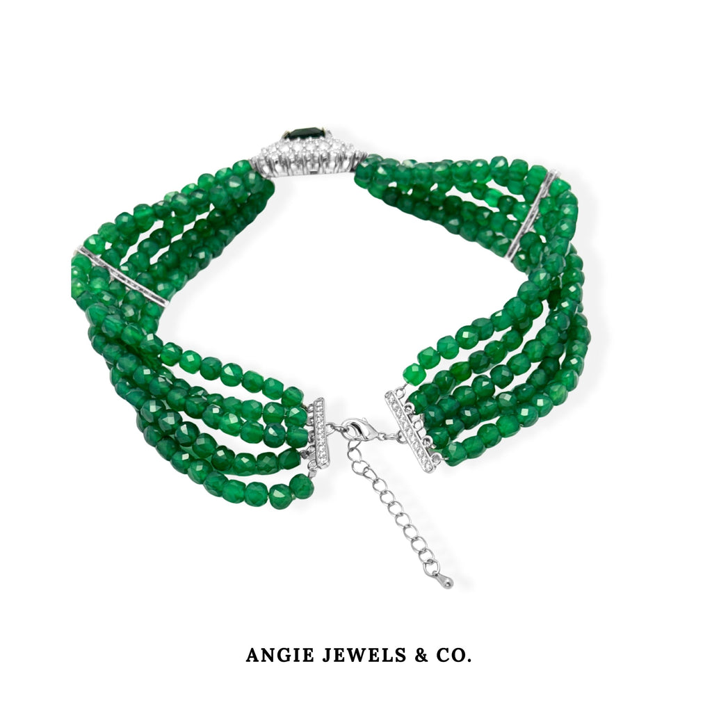 Timber Green Agate Necklace