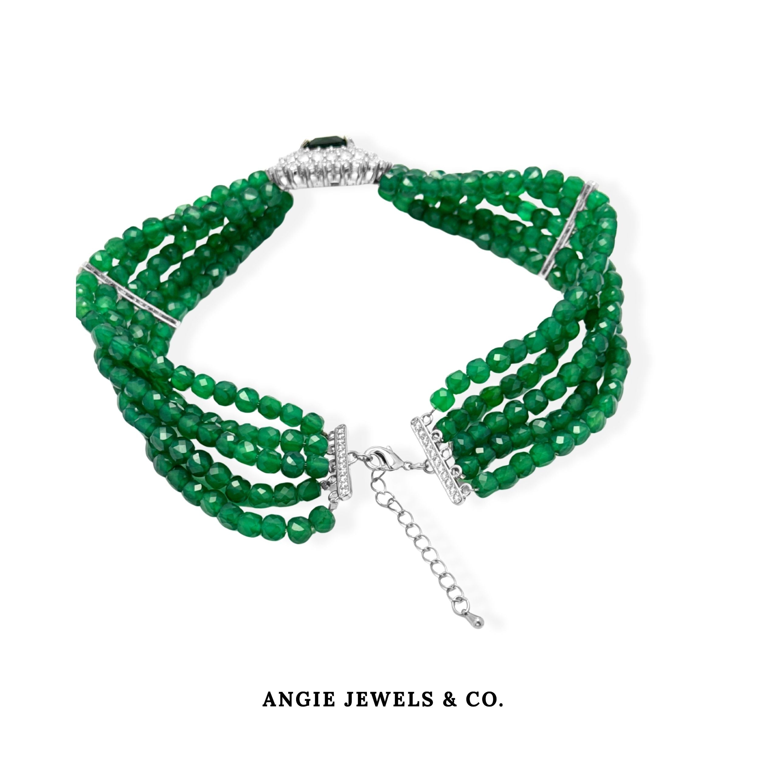 Timber Green Agate Necklace