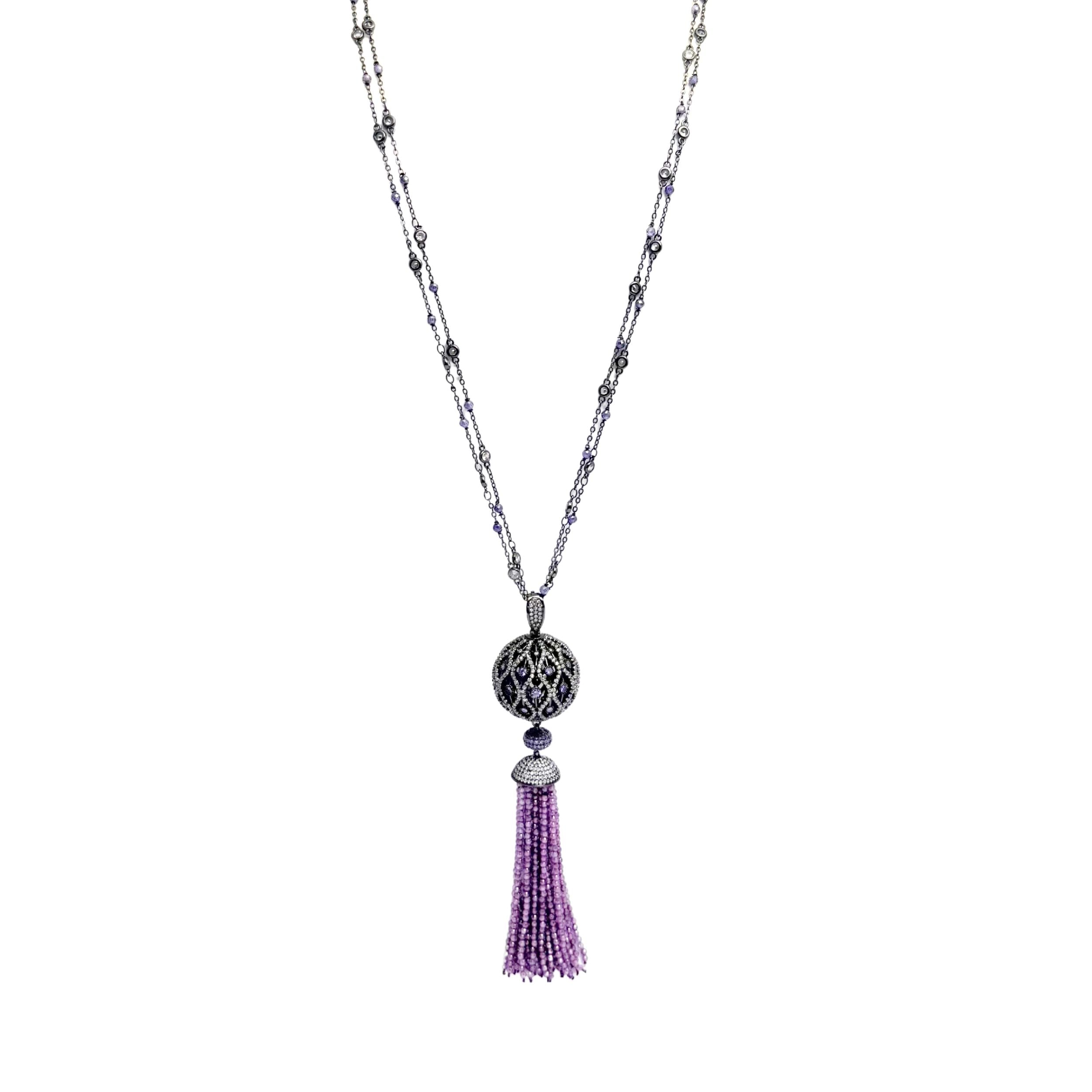 Viola Notte Pendant Necklace