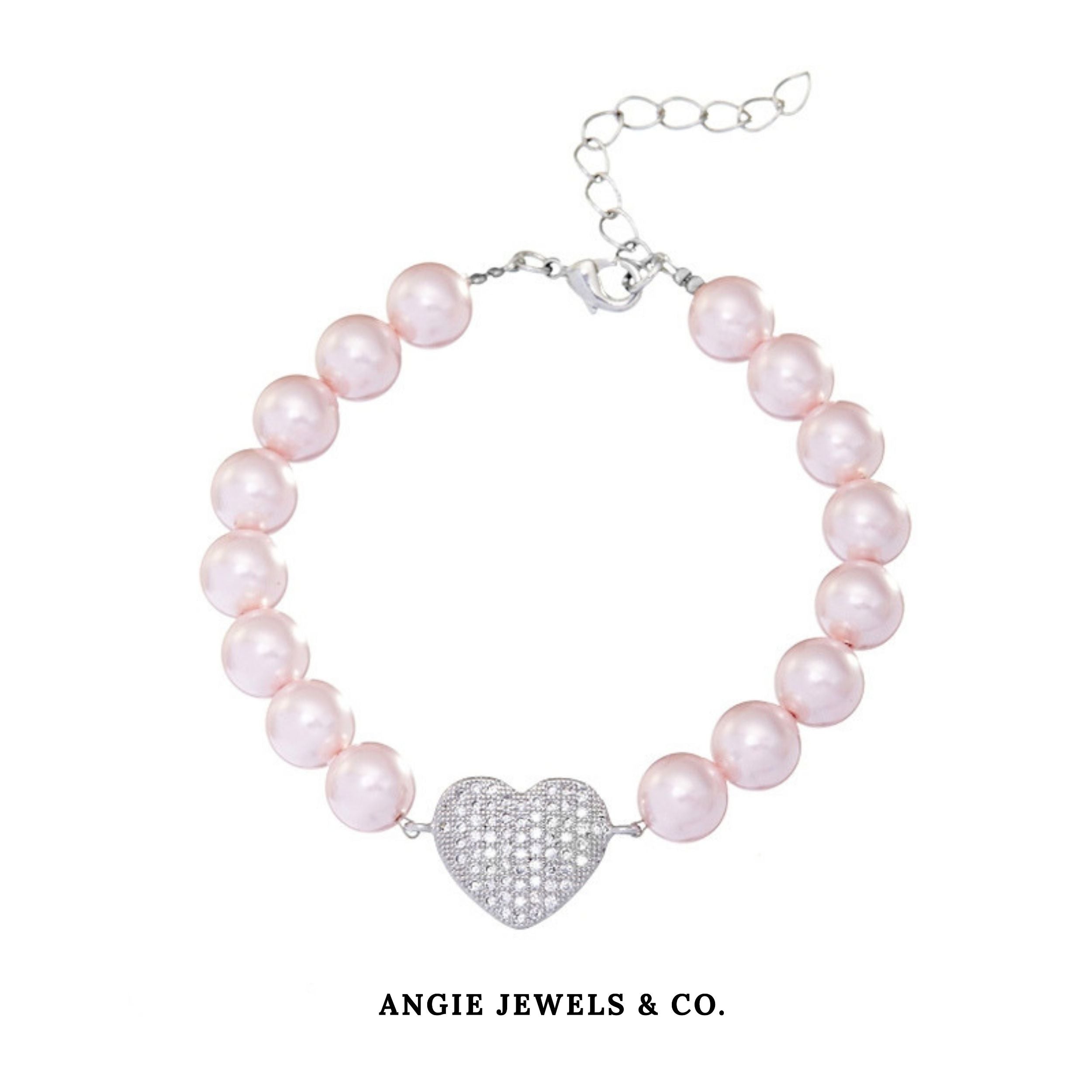 Adore Pink Swarovski Pearl Bracelet