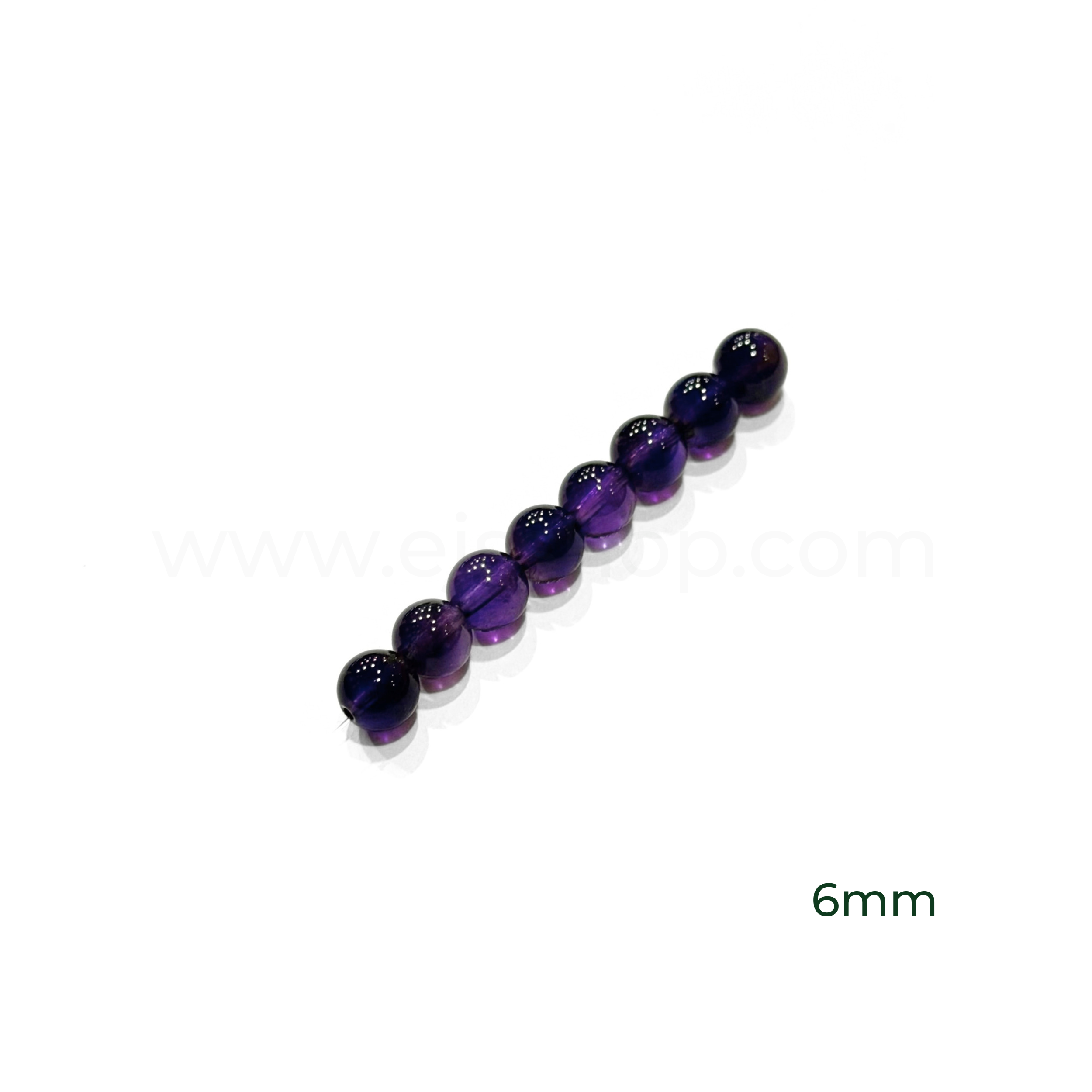 Round Amethyst 6mm, 8mm, 10mm