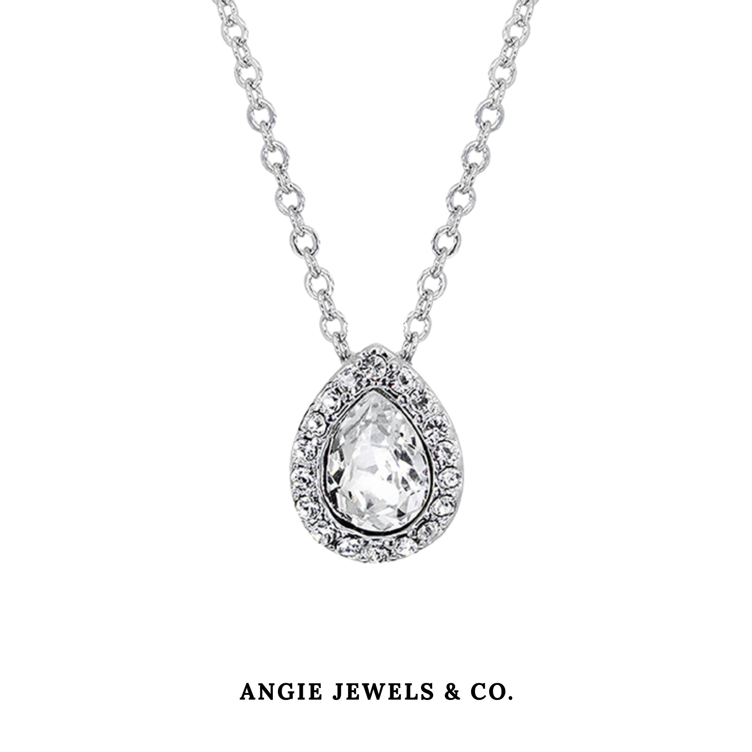 Angelic Swarovski Pendant Necklace Glam