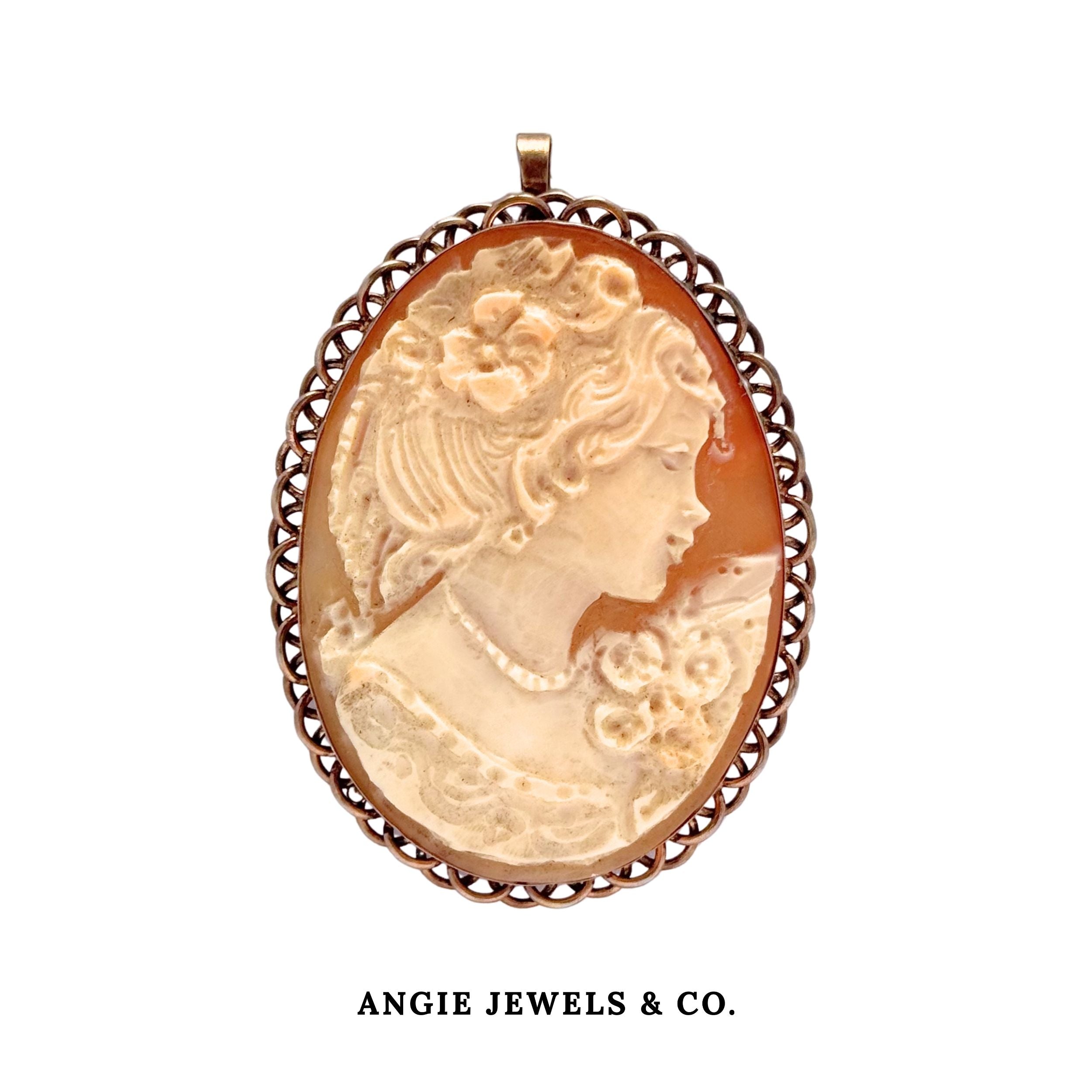 Antique Cameo Handmade Brooch