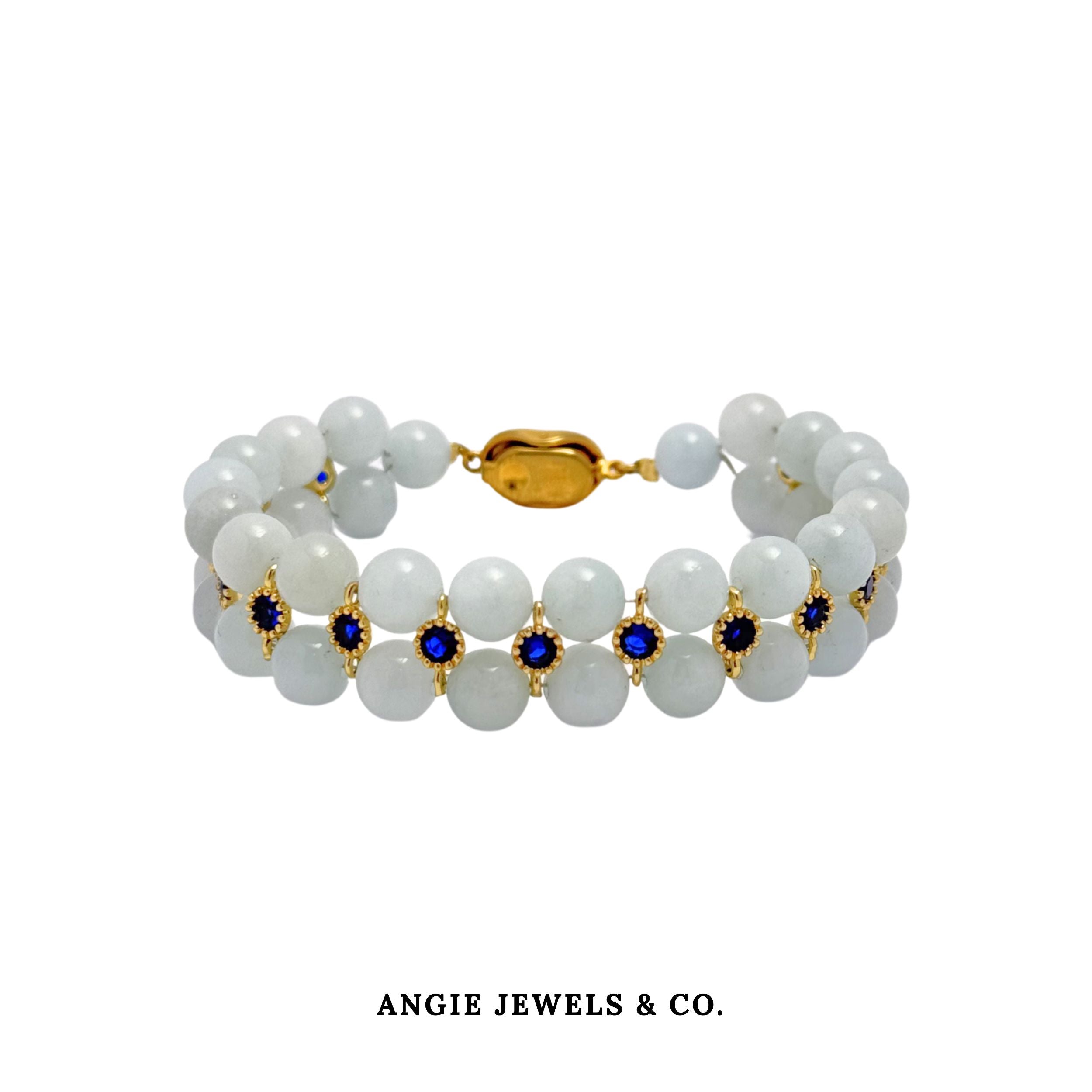 Aquamarine Crossly Bracelet