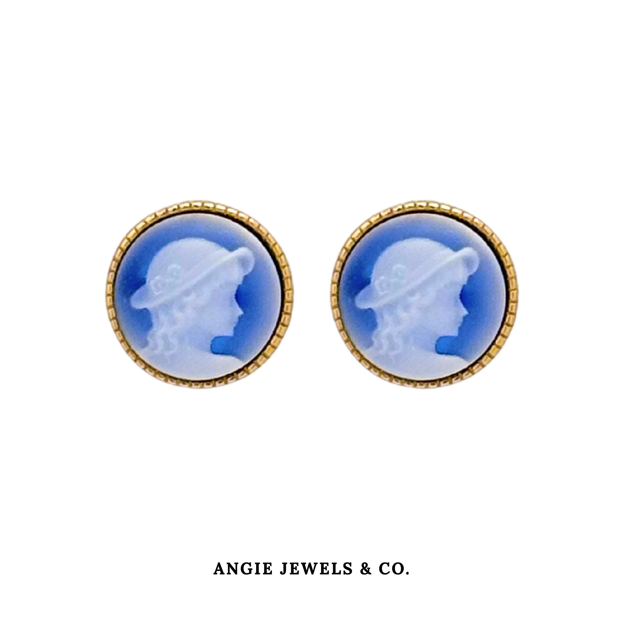 Aurora Cameo Earrings
