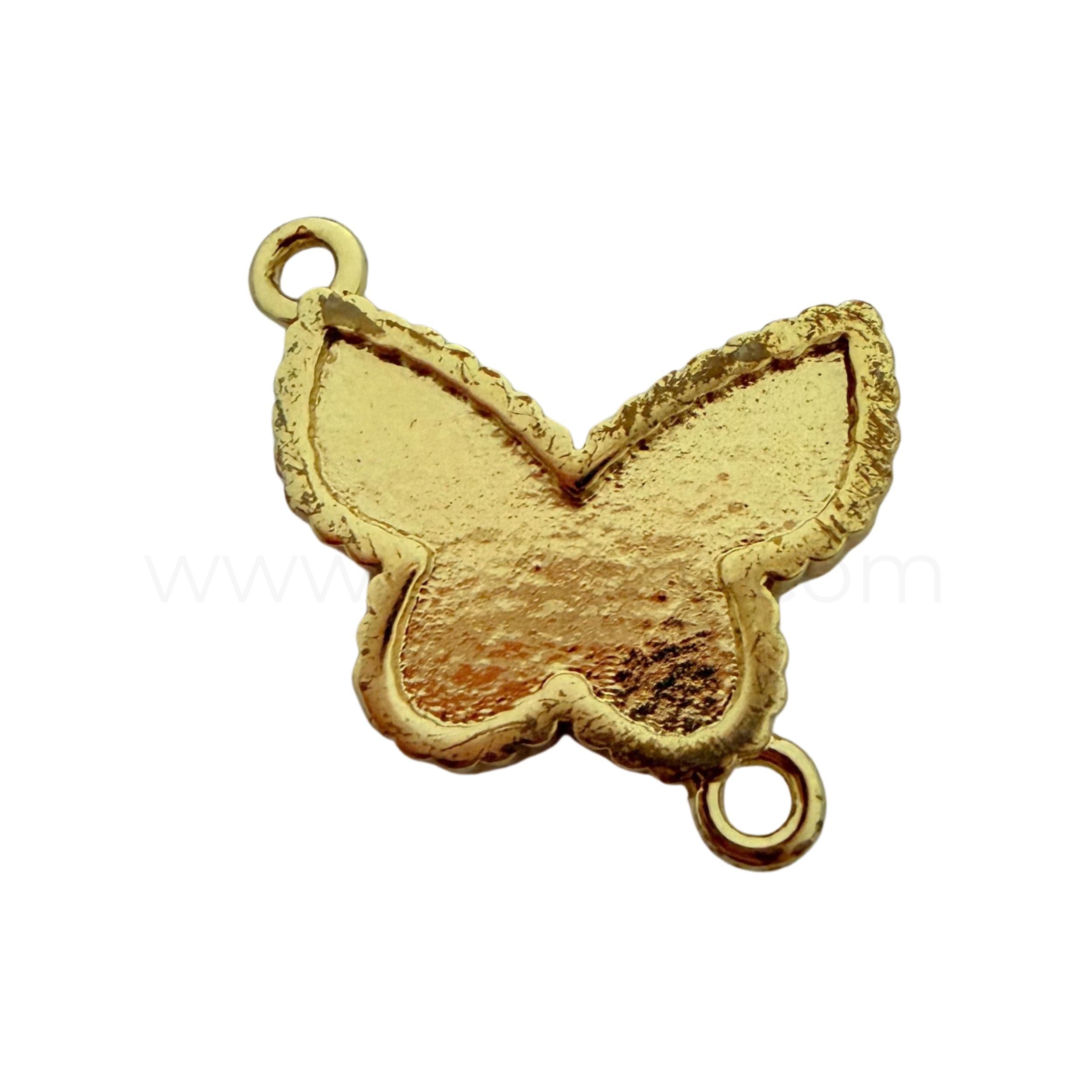 Butterfly Connector Turquoise 16mmx21mm