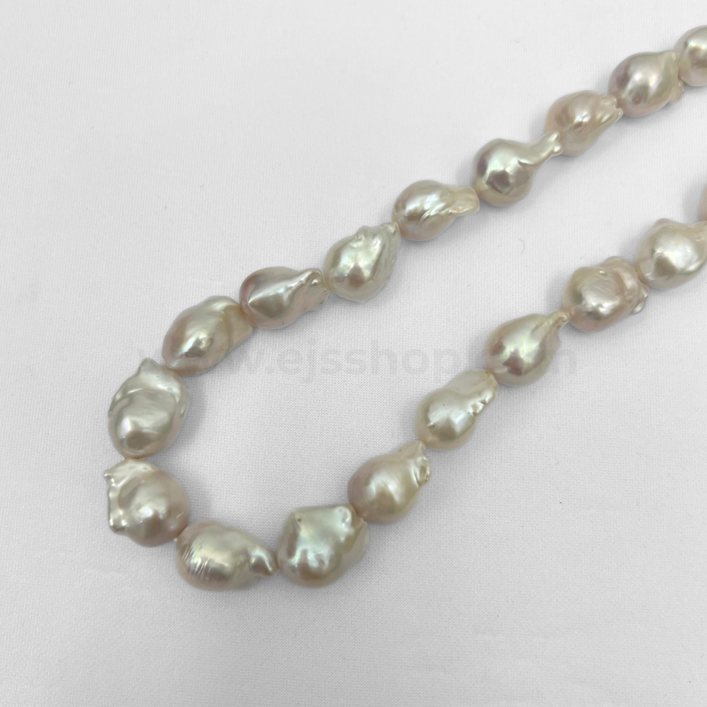 Baroque White 13mm Grade AA Freshwater Pearls