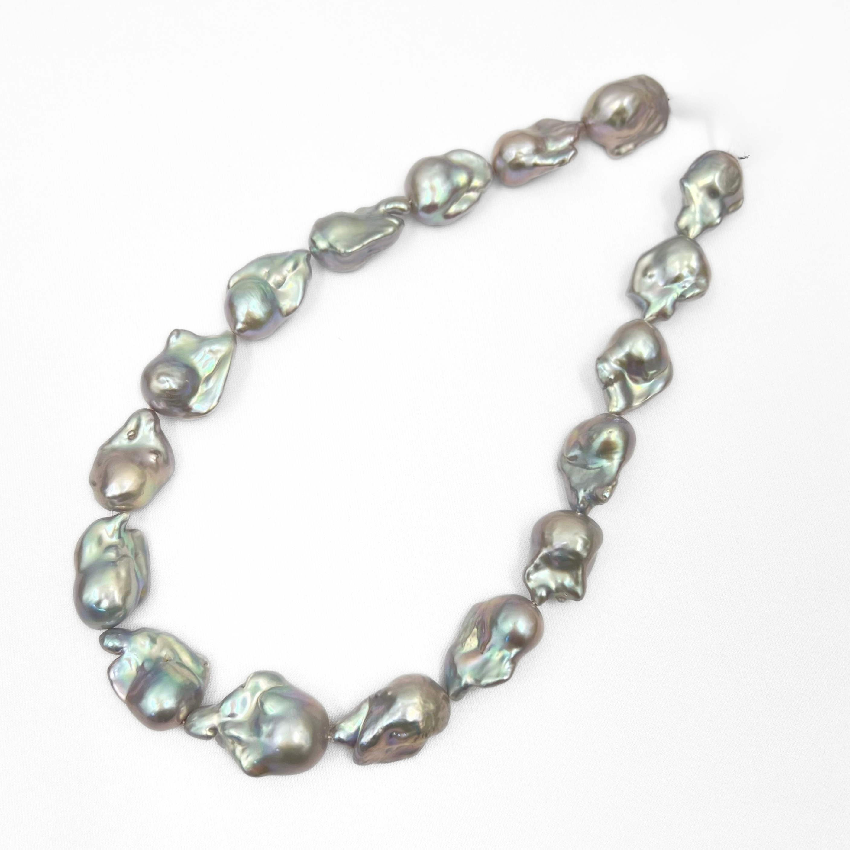 Baroque Grey 13mm Grade AA Freshwater Pearls