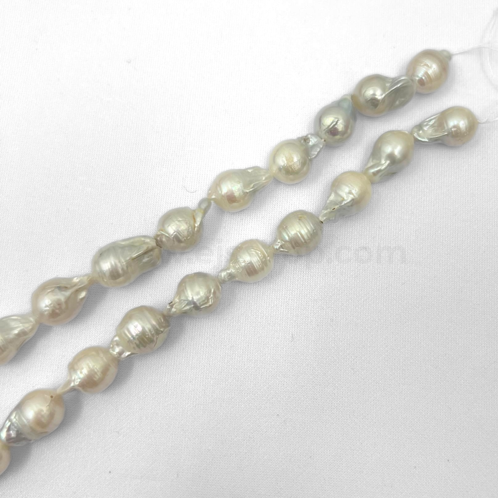 Baroque White 9mm - 11mm Grade A Freshwater Pearls