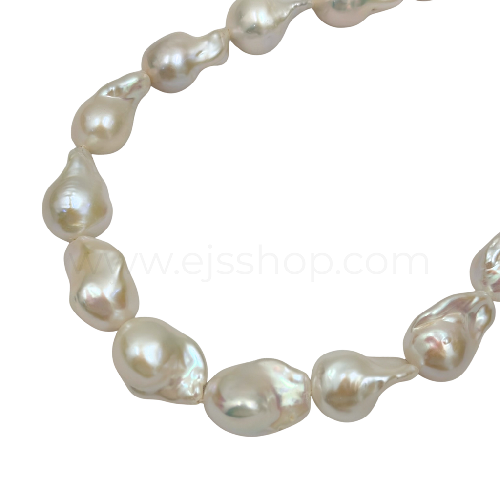Baroque White 14mm Grade AA Freshwater Pearls