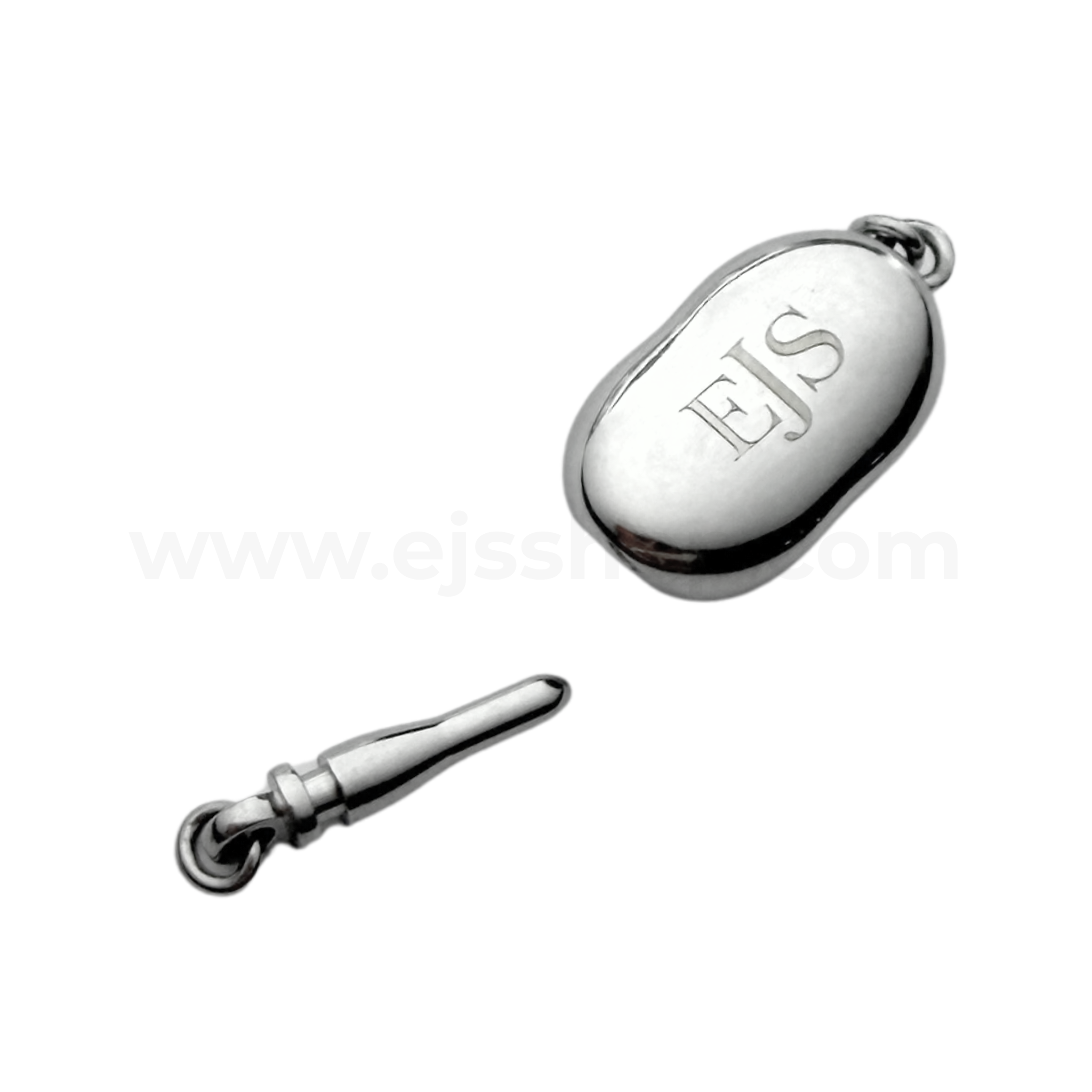 Bean Push In Clasps (Stainless Steel)