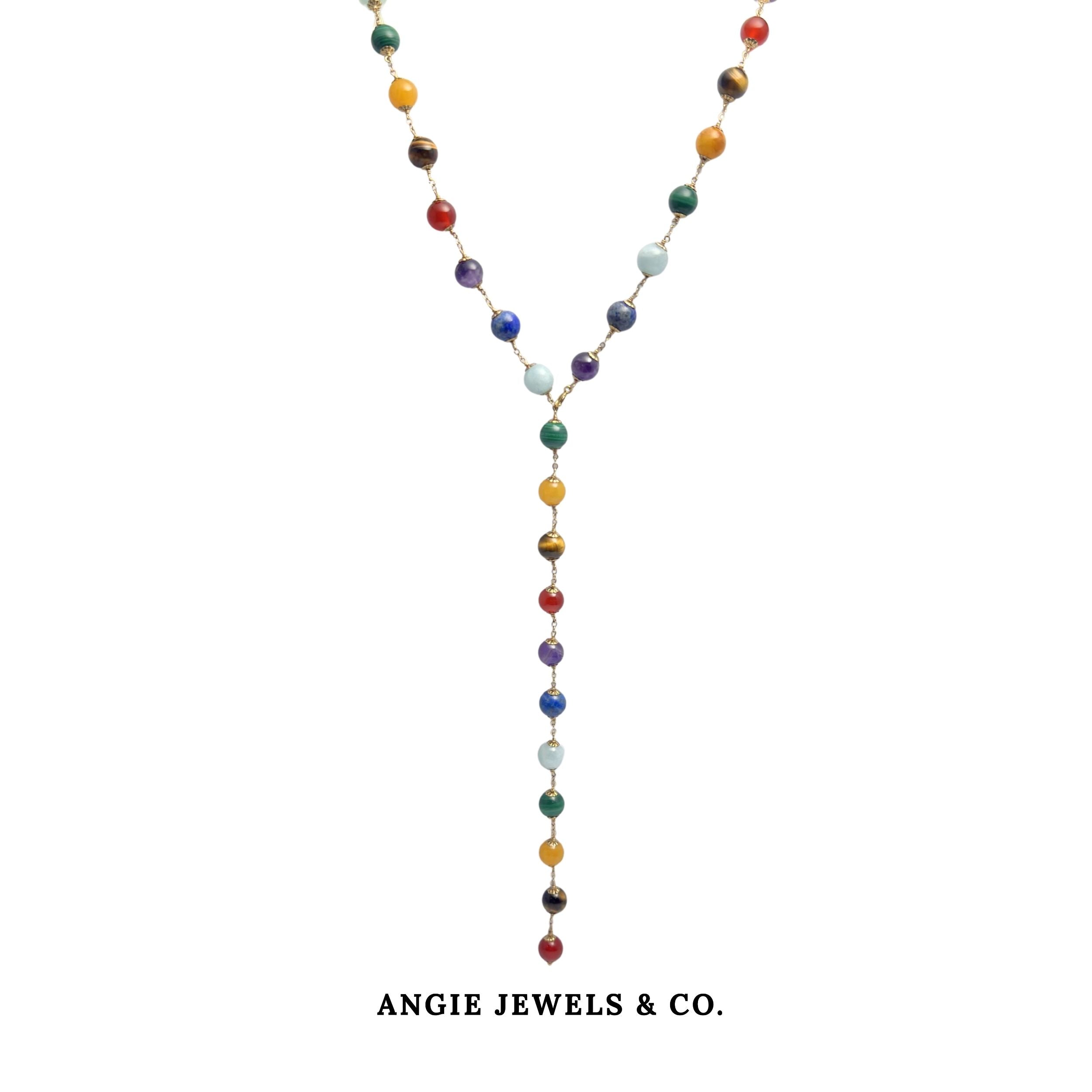 Bella Fluer 7 Chakras Necklace with Clasp