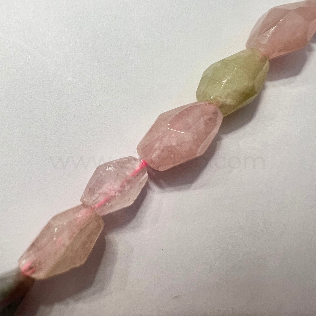 Bicone Morganite 8x10mm