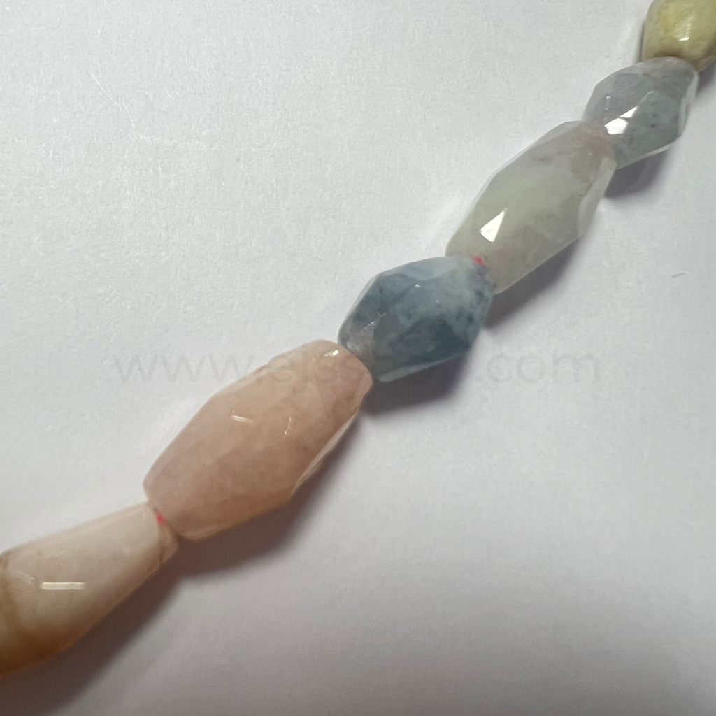 Bicone Morganite 8x10mm