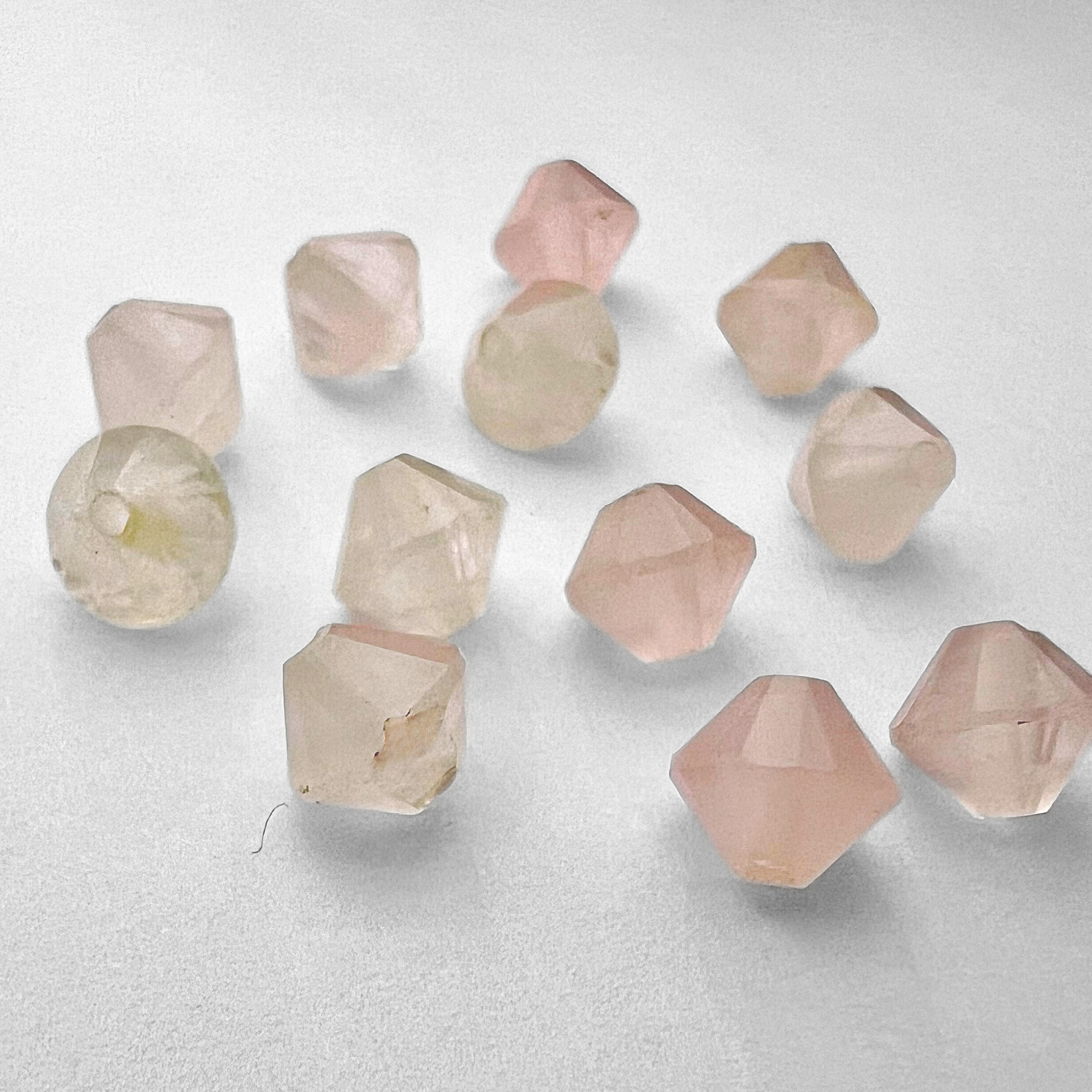 Bicone Rose Quartz 6mm