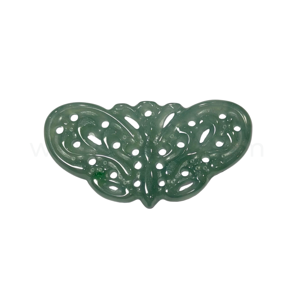 Butterfly Burmese Jadeitte AA 40mm x 20mm x 2mm