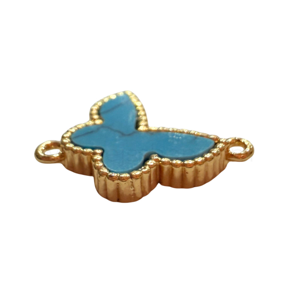 Butterfly Connector Turquoise 16mmx21mm